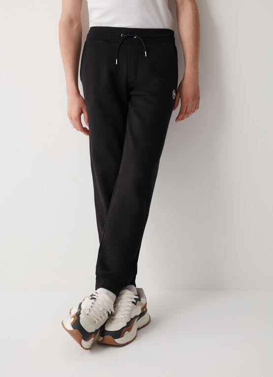 Pantalone in Tuta con Logo / Nero - Ideal Moda