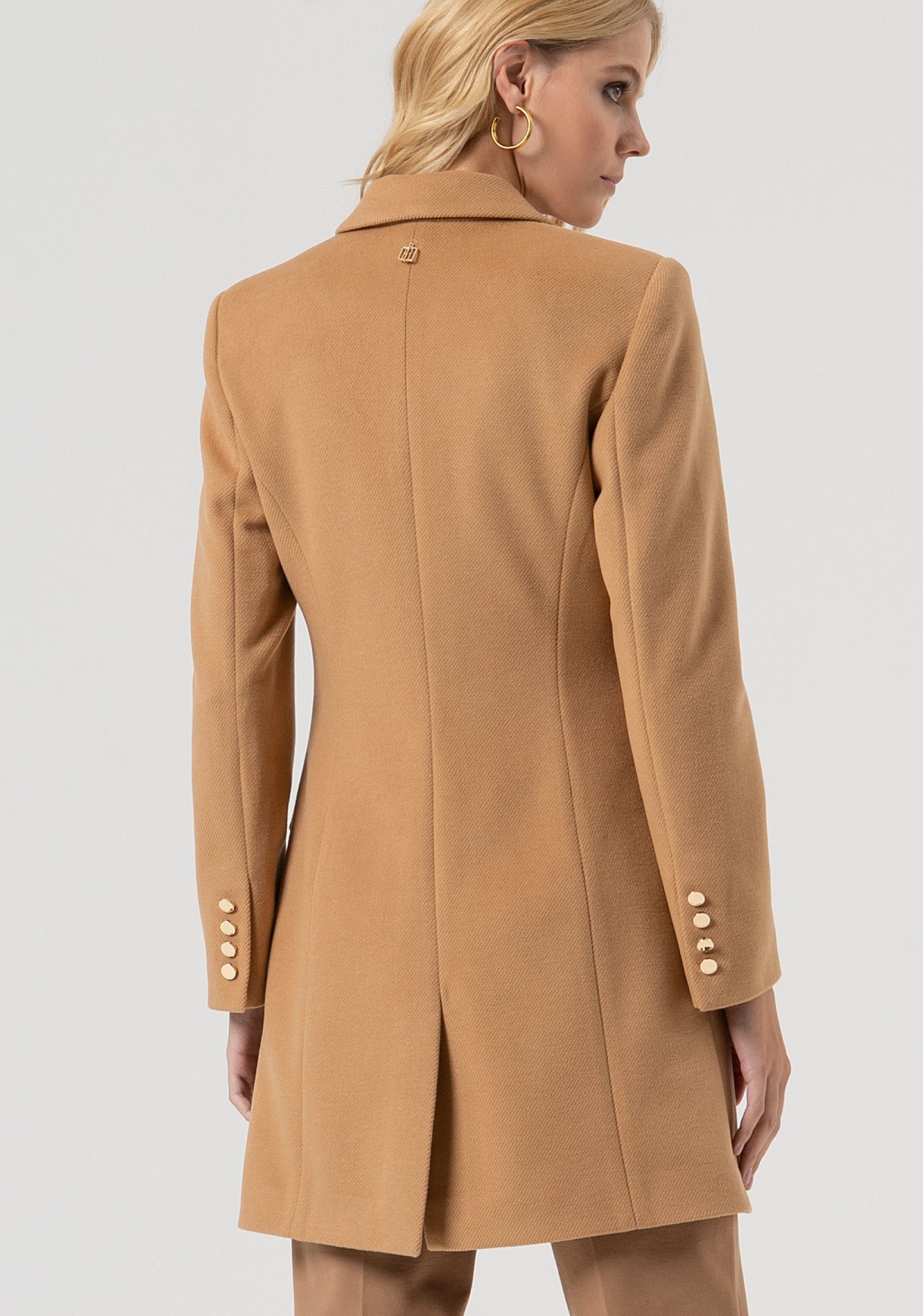Cappotto Slim Monopetto / Beige
