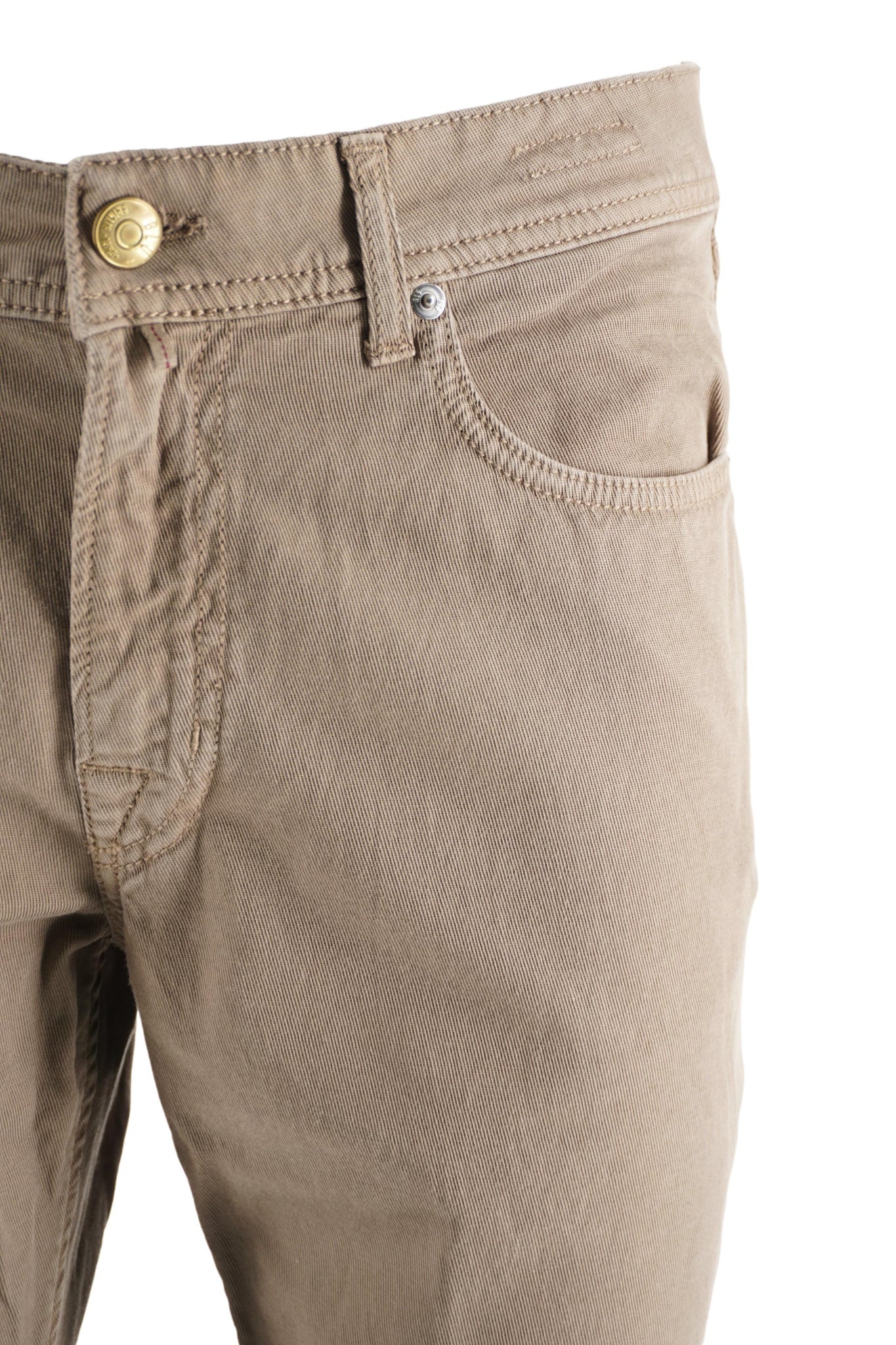 Pantalone Cinque Tasche in Cotone / Beige - Ideal Moda