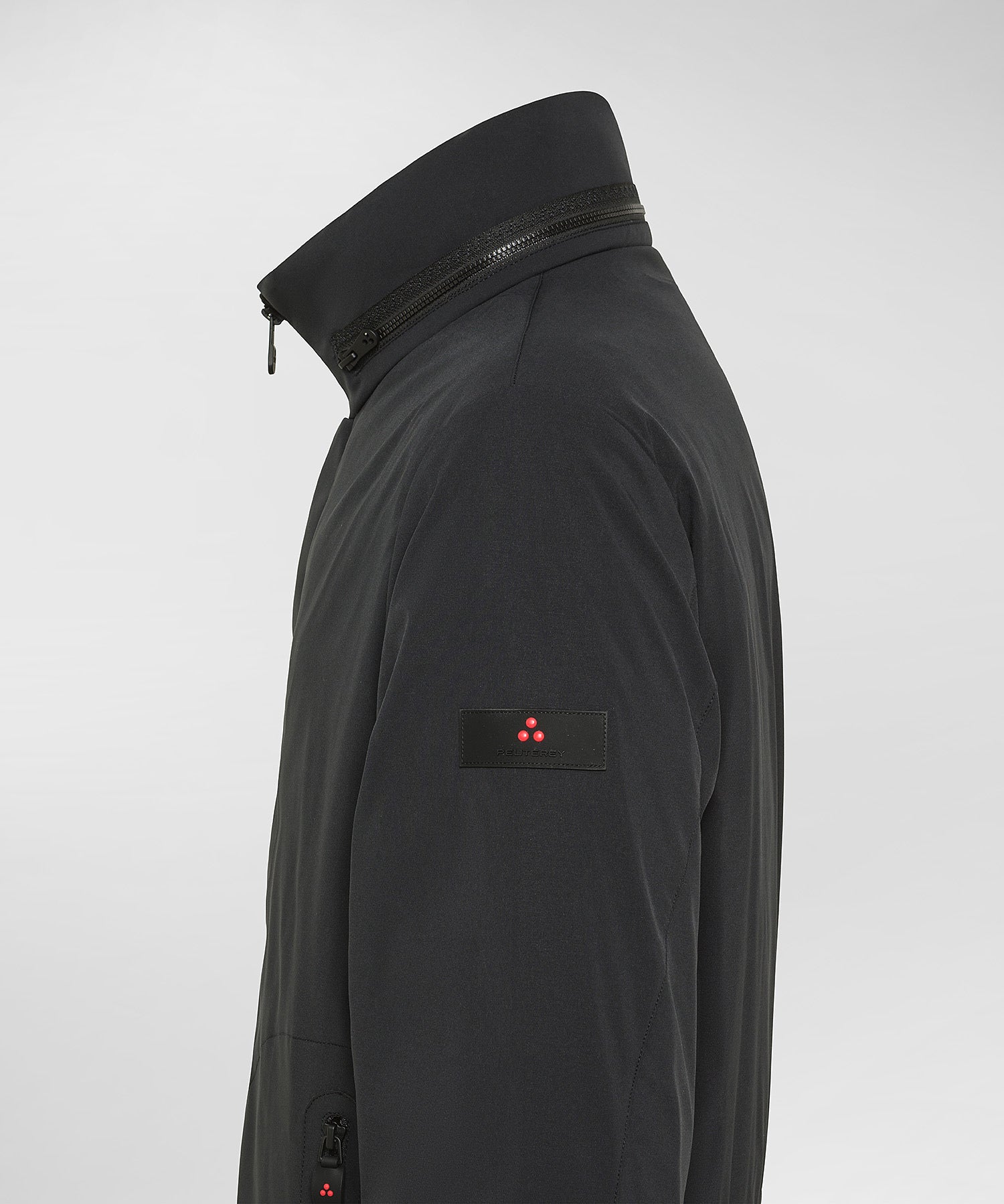 Giubbino Stretch con Cappuccio Estraibile / Nero