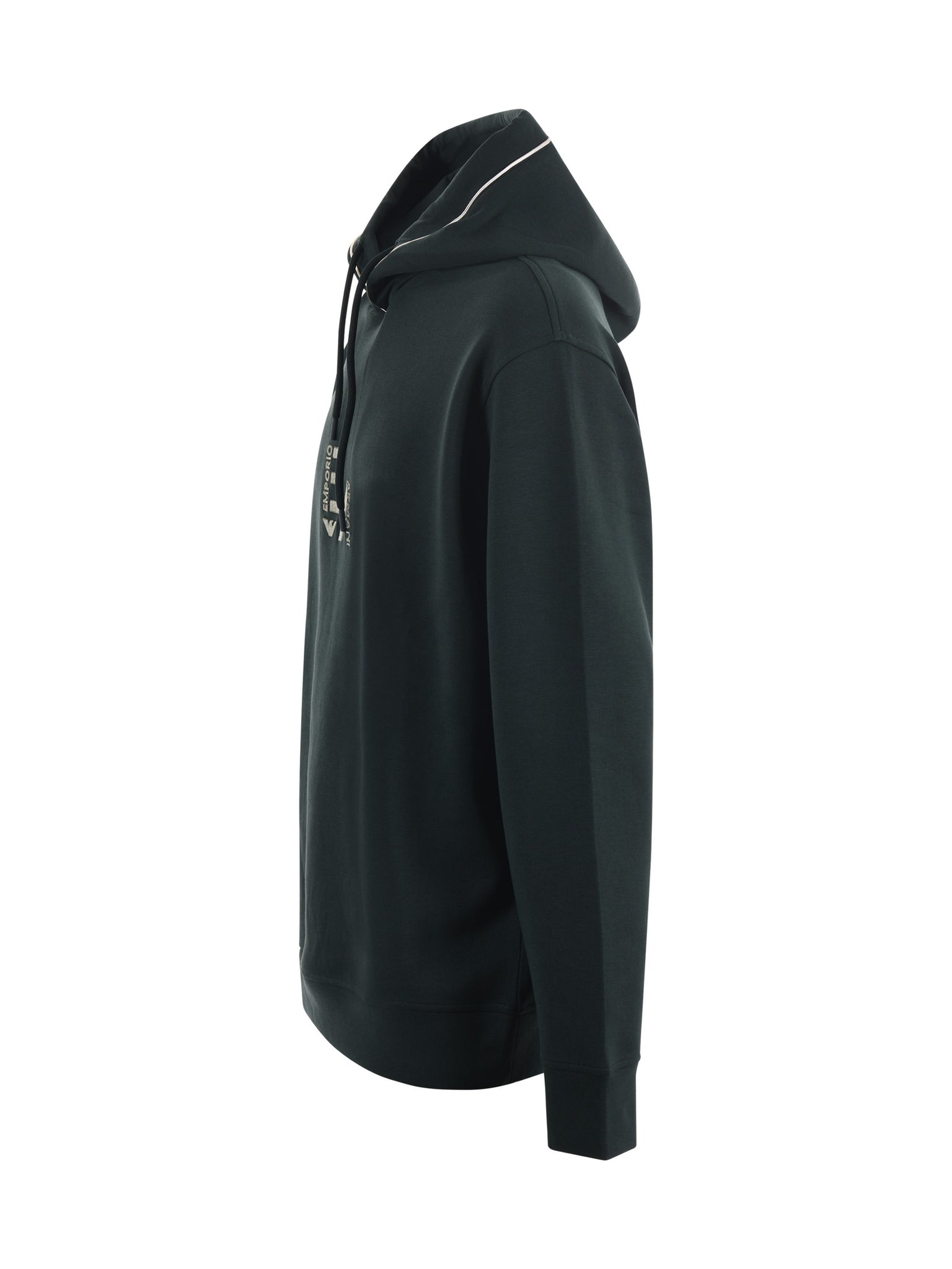 Felpa con Logo a Rilievo / Verde - Ideal Moda
