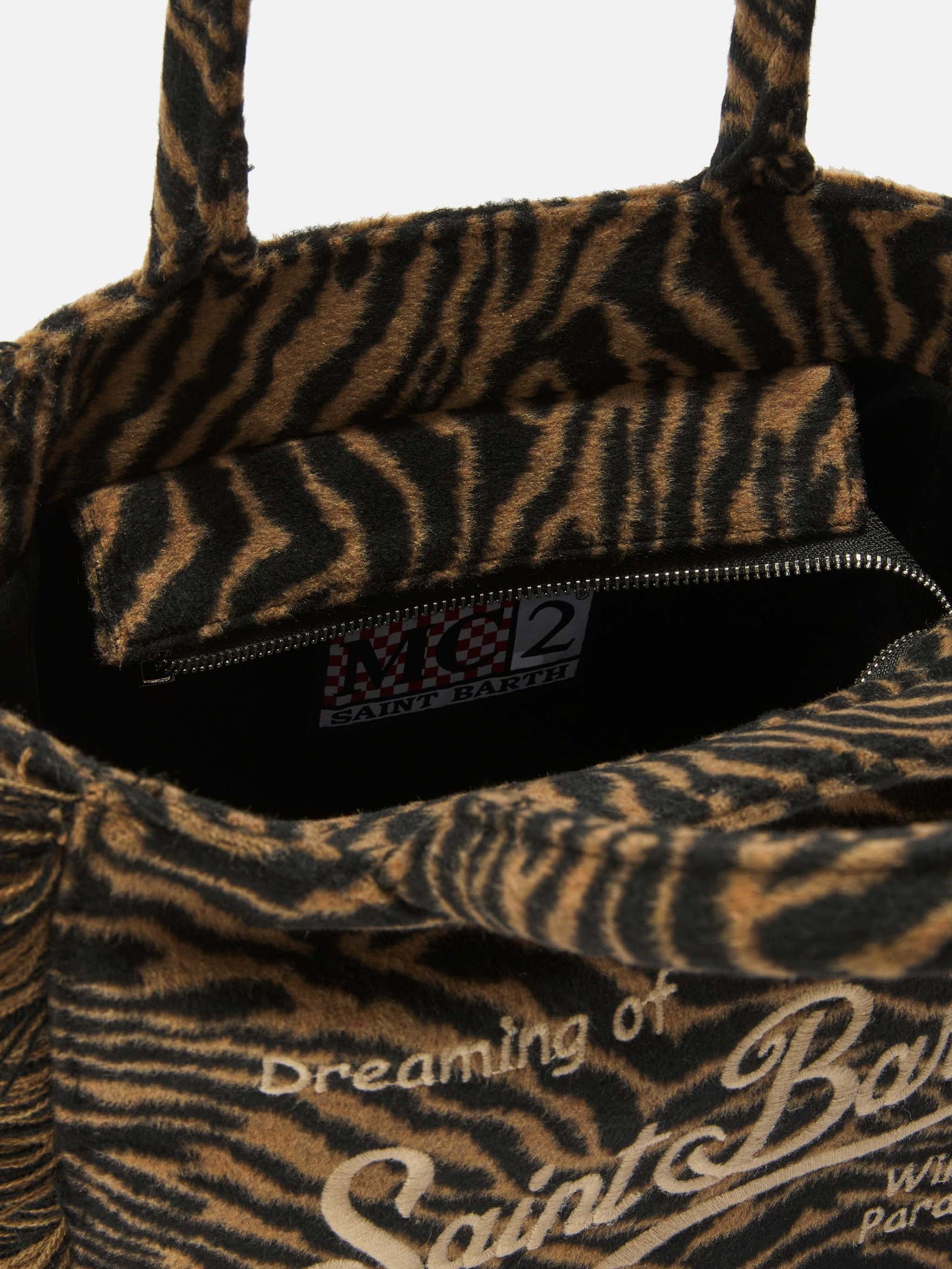 Borsa a Mano Colette in Misto Lana / Marrone