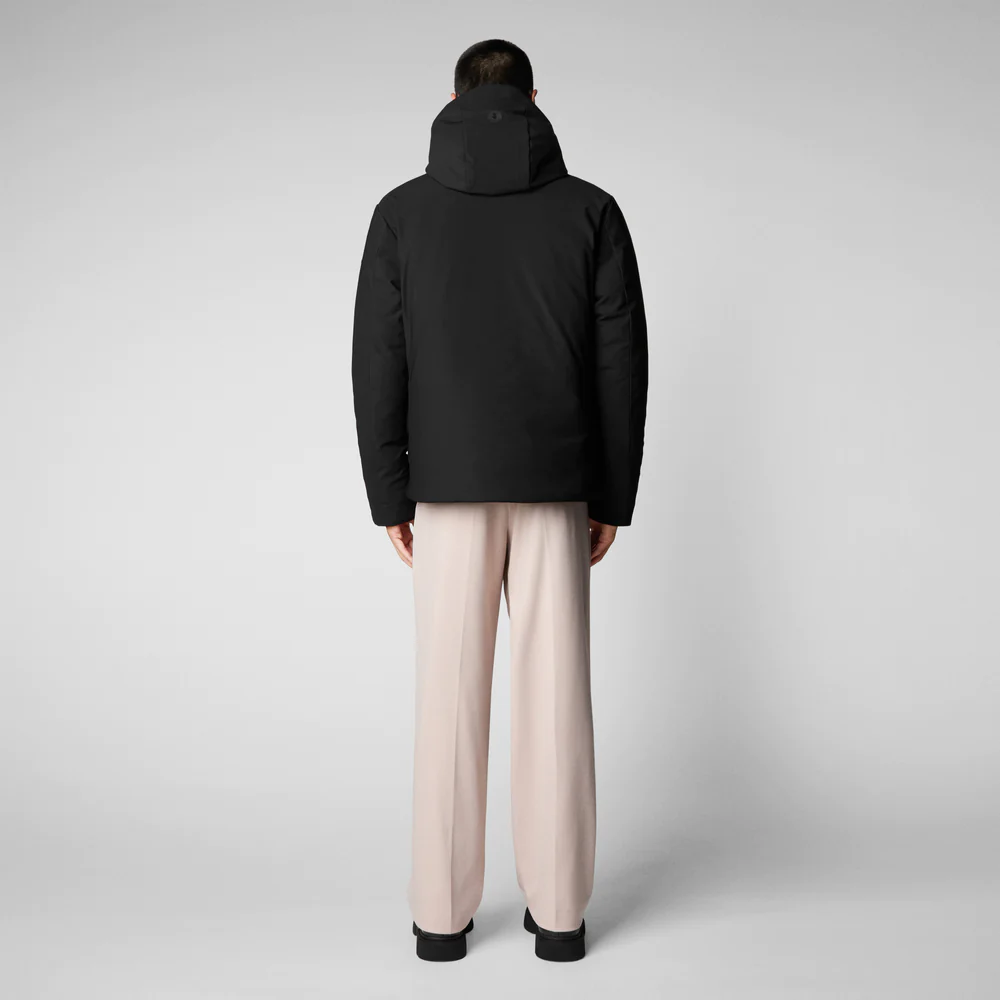 Giubbino in Soft Shell con Cappuccio / Nero - Ideal Moda