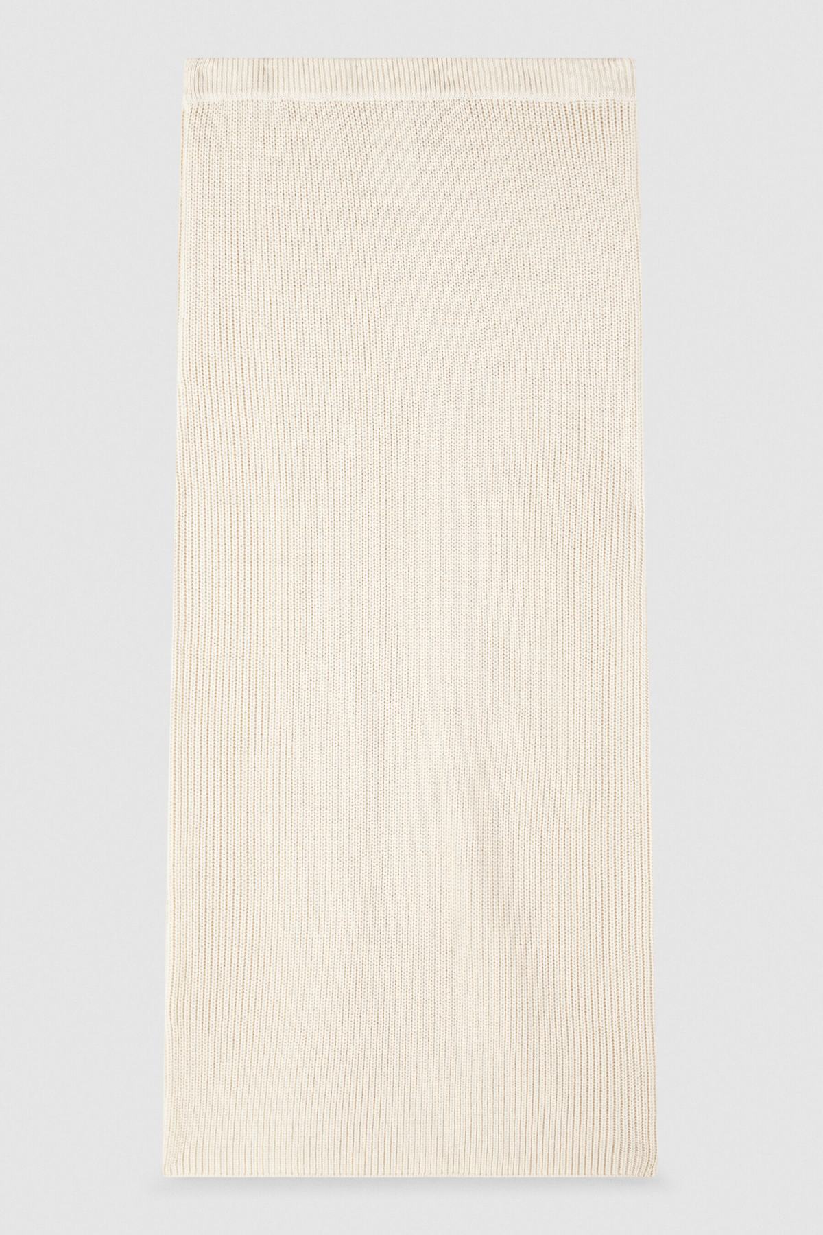 Gonna Midi in Maglia / Avorio - Ideal Moda