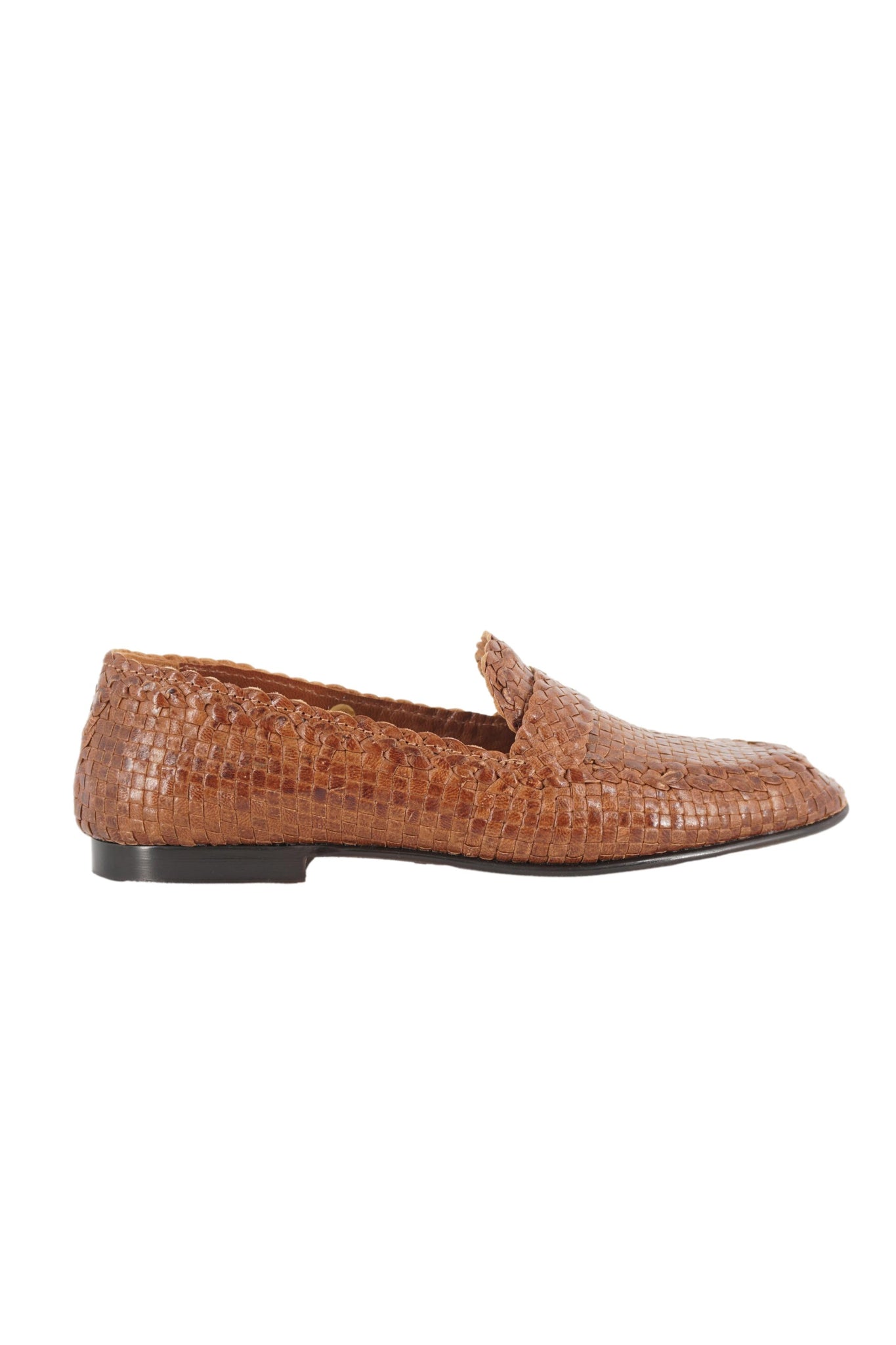 Mocassino in Pelle Intrecciata Frau / Marrone - Ideal Moda