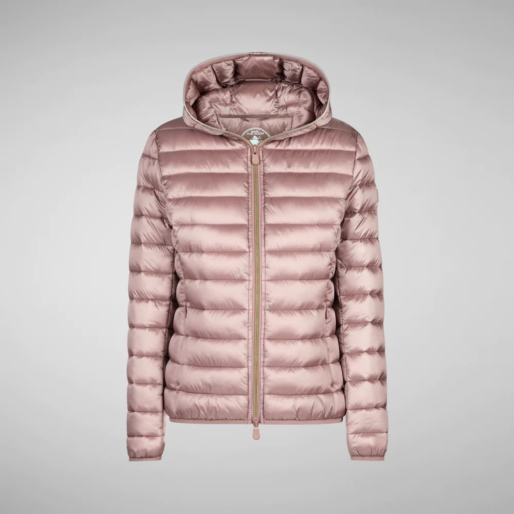 Piumino con Cappuccio Alexis / Rosa - Ideal Moda