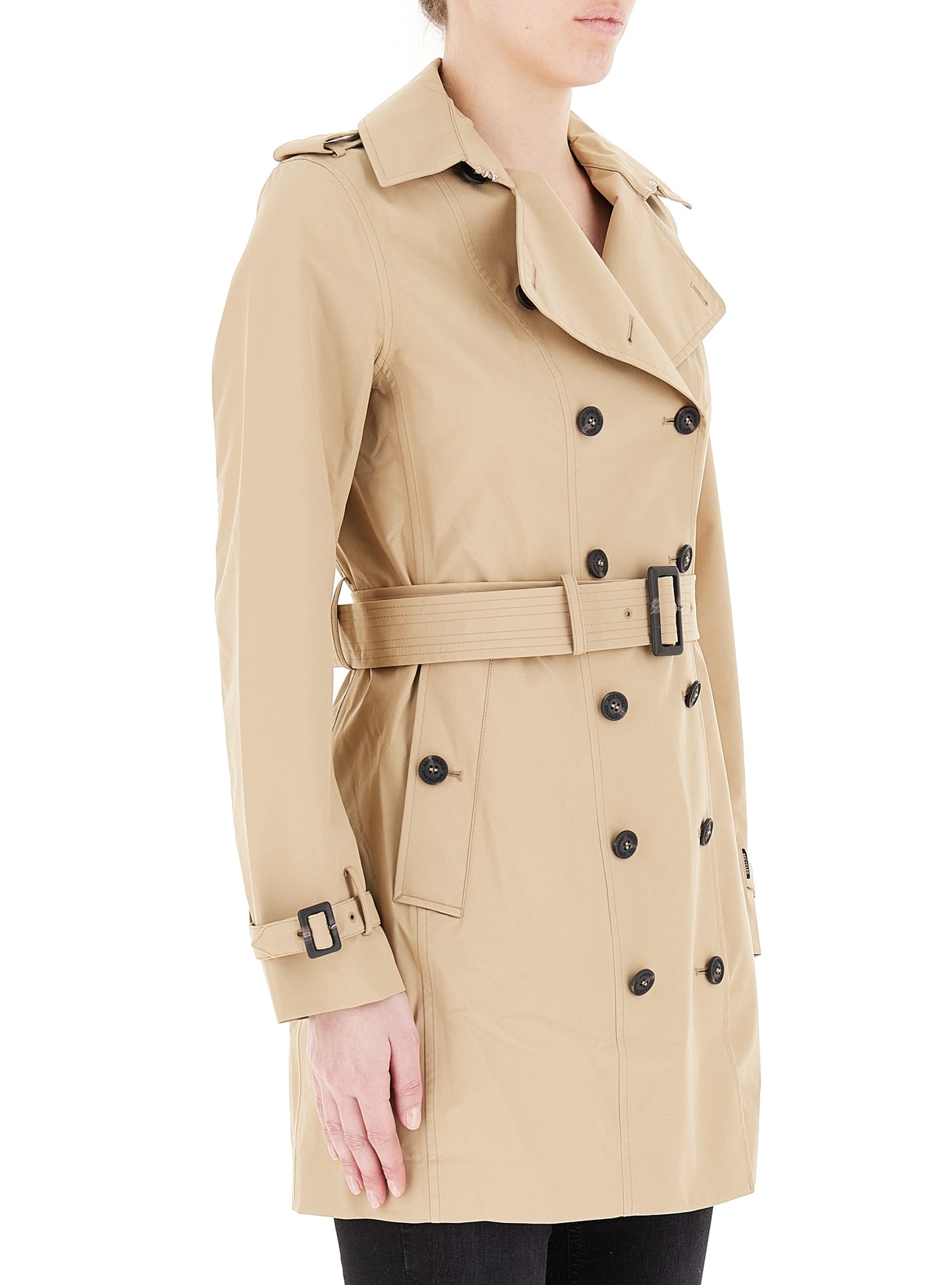 Trench Audrey con Logo / Beige - Ideal Moda