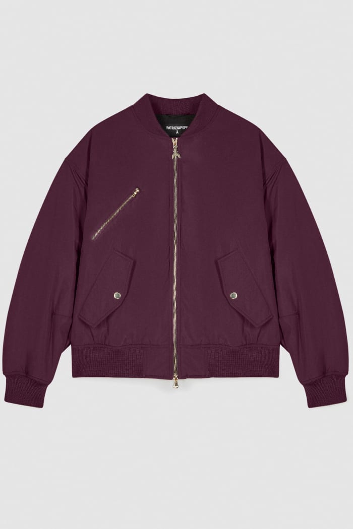 Bomber Over con Maniche / Bordeaux