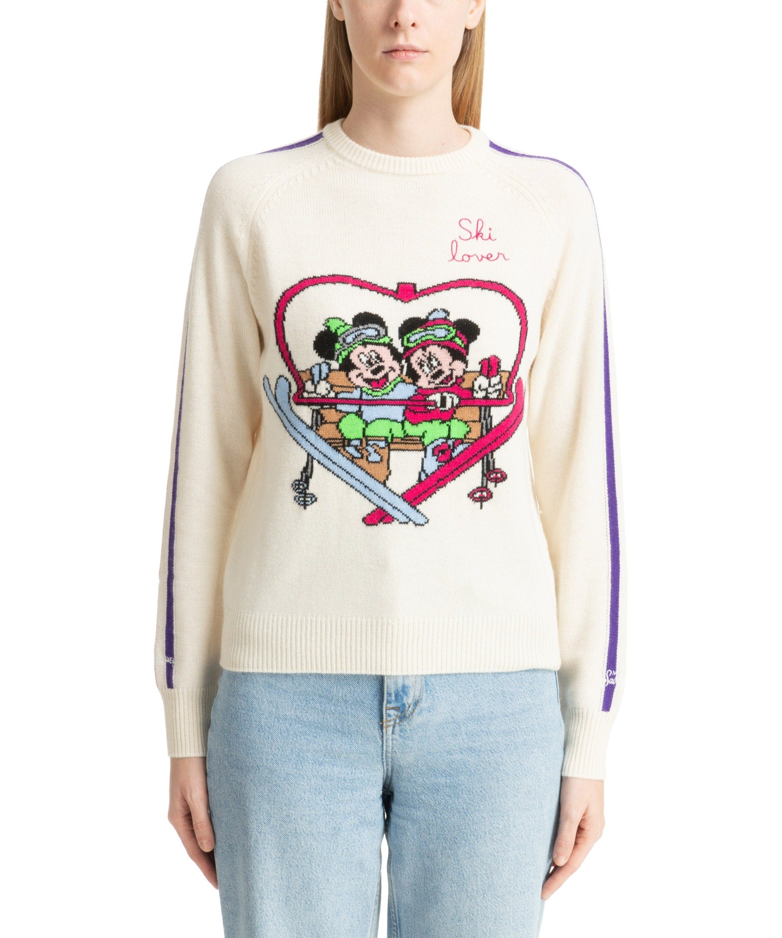Maglia con Ricamo / Bianco - Ideal Moda
