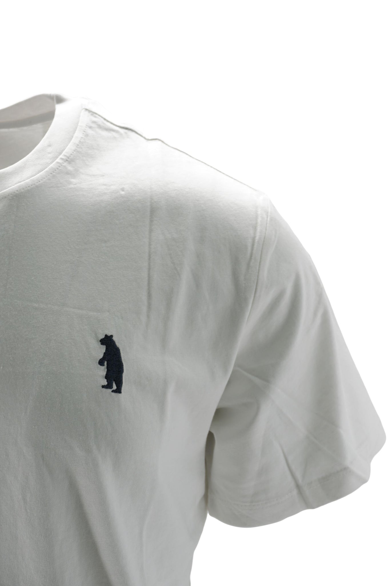 T-Shirt con Logo Ricamato / Bianco - Ideal Moda