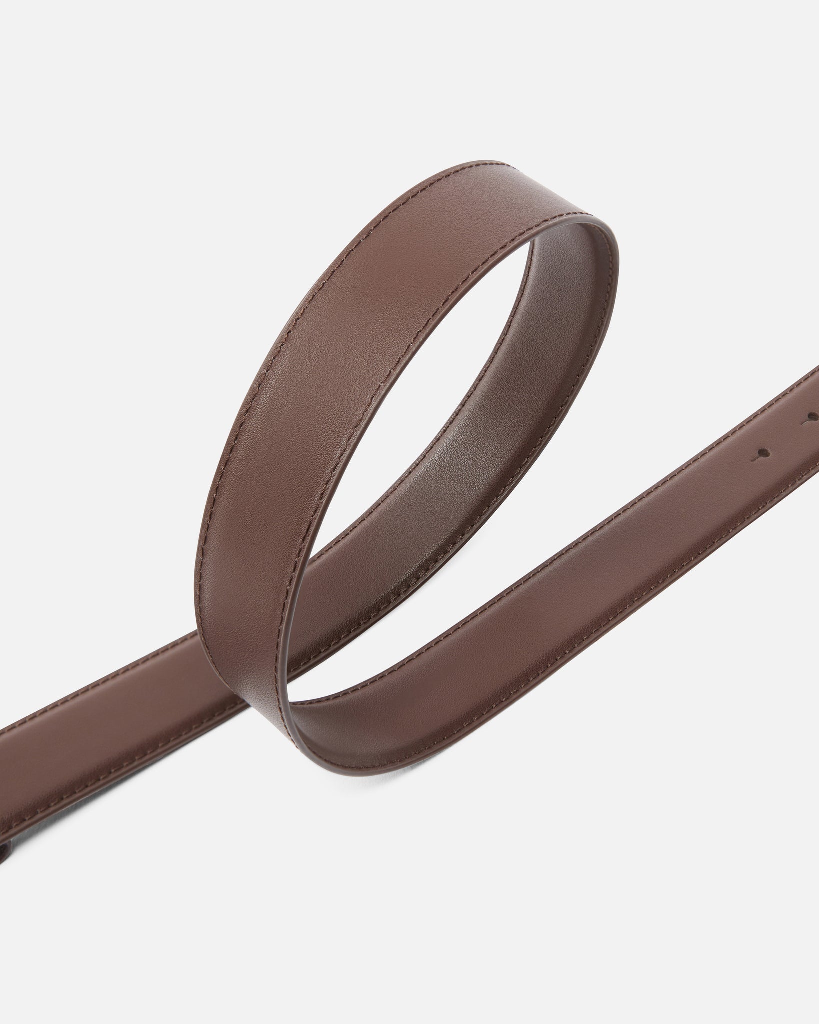 Cintura Love Birds in Pelle 3 cm / Marrone - Ideal Moda