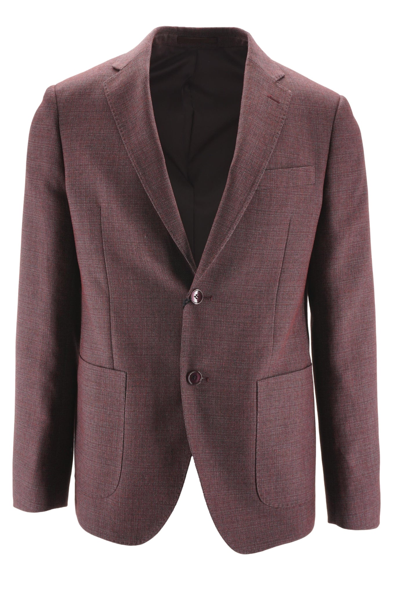 Giacca con Chiusura Due Bottoni / Bordeaux - Ideal Moda