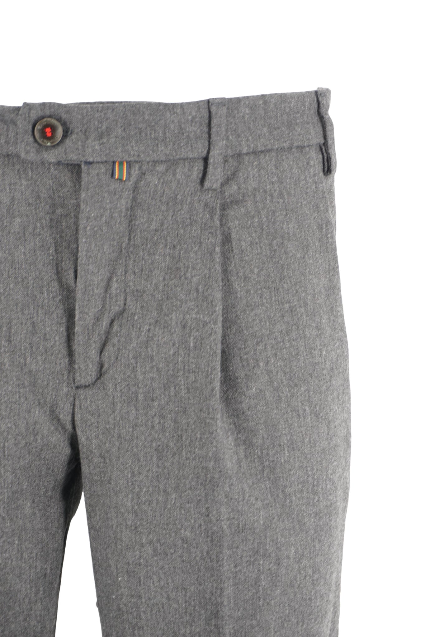 Pantalone con Pinces Frontali / Grigio - Ideal Moda