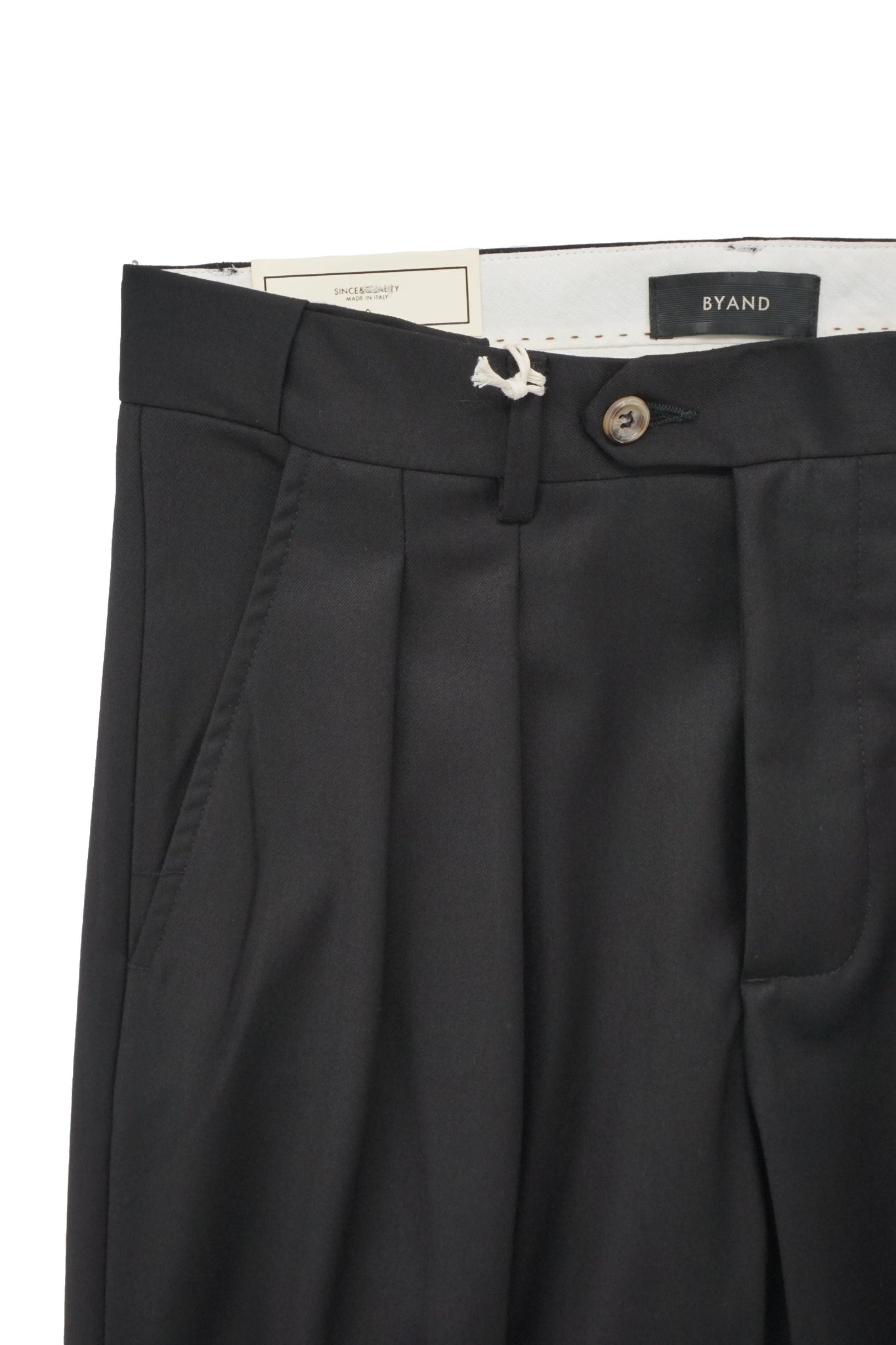 Pantalone Ricardo con Doppia Pinces / Nero - Ideal Moda