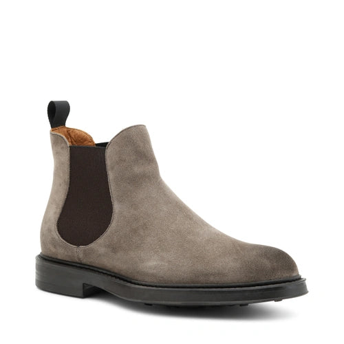 Beatles Liscio in Pelle Scamosciata / Beige - Ideal Moda