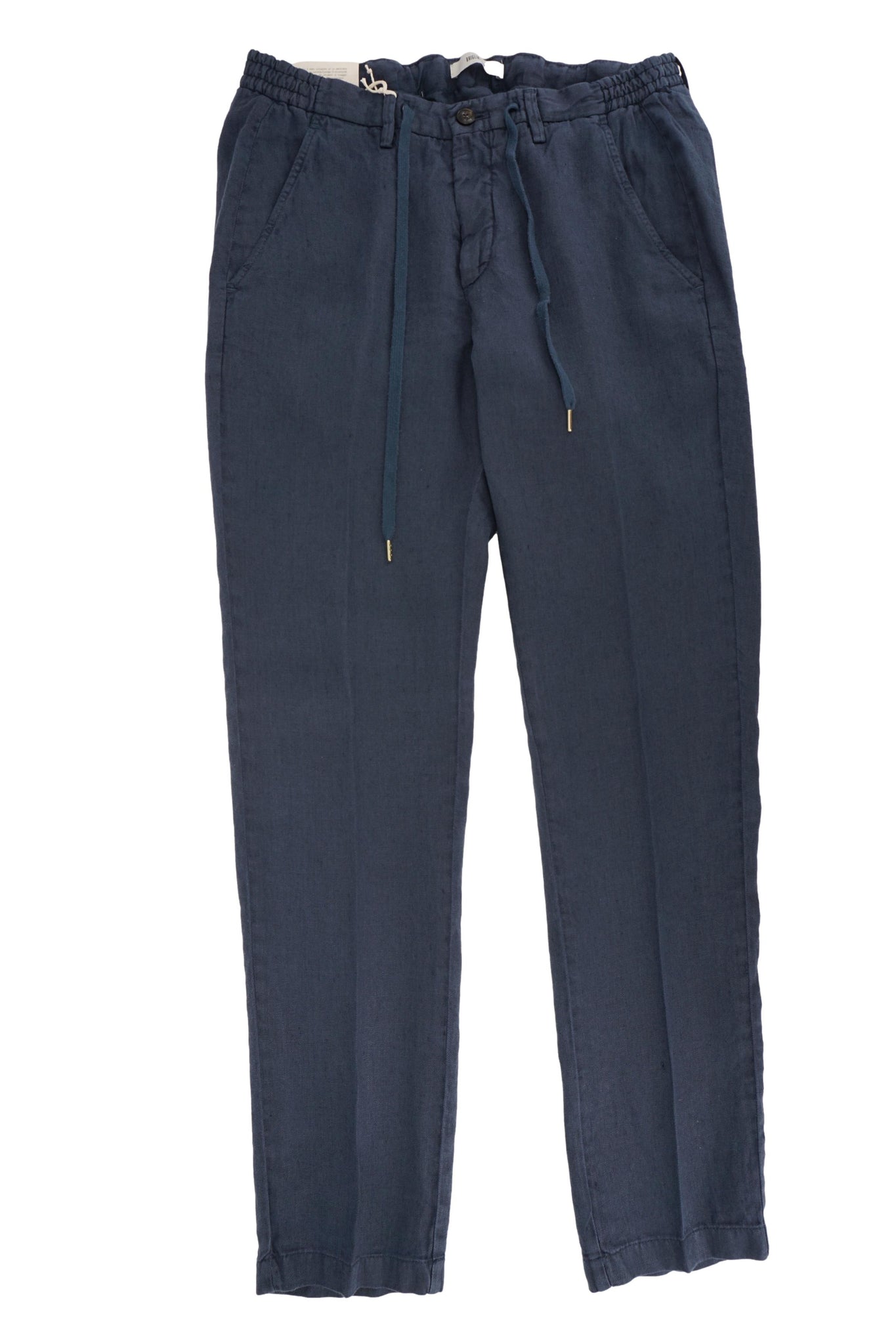 Pantalone in Lino con Coulisse / Blu - Ideal Moda