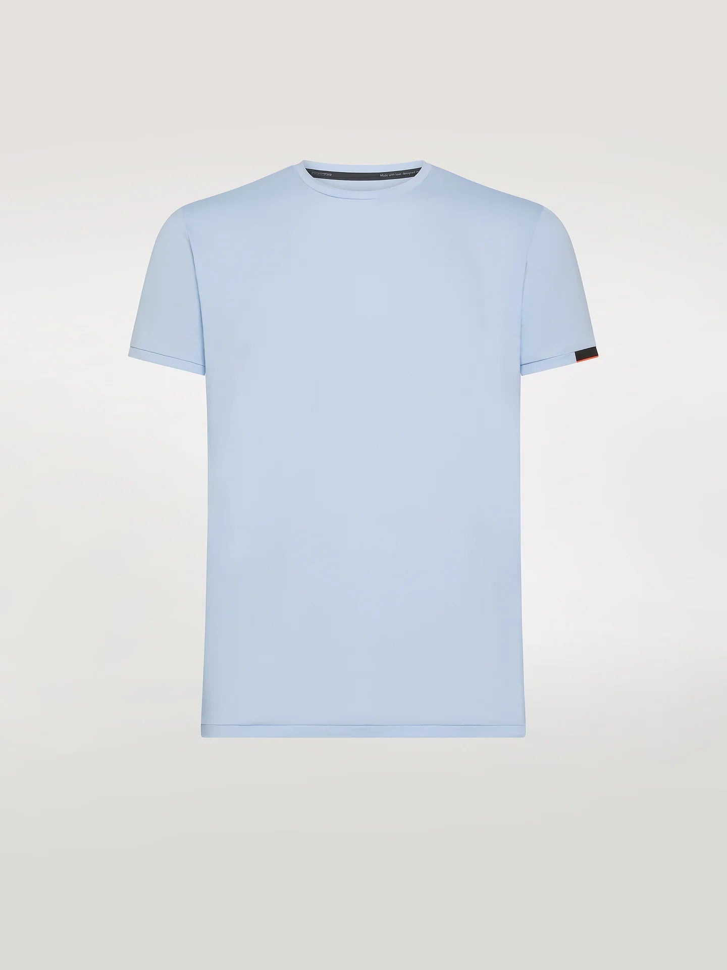 T-Shirt Oxford con Logo / Celeste - Ideal Moda