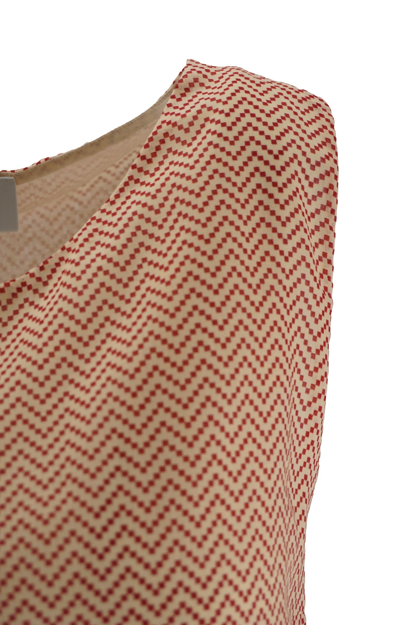 Top in Cotone con Fantasia / Bordeaux - Ideal Moda