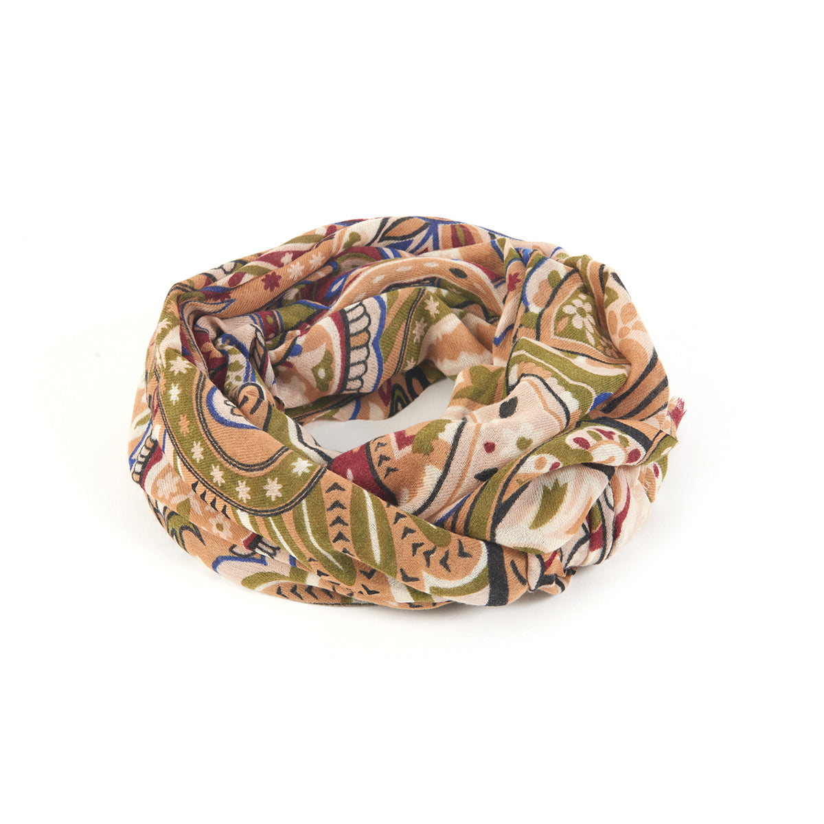 Sciarpa in 100% Lana con Fantasia / Beige - Ideal Moda