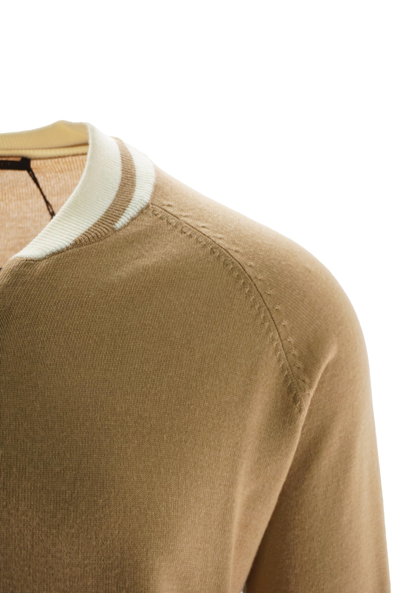 Maglia College in Lana / Beige