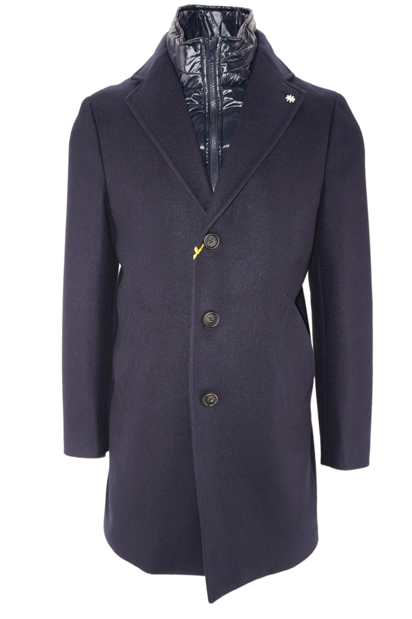 Cappotto con Pettorina / Blu - Ideal Moda