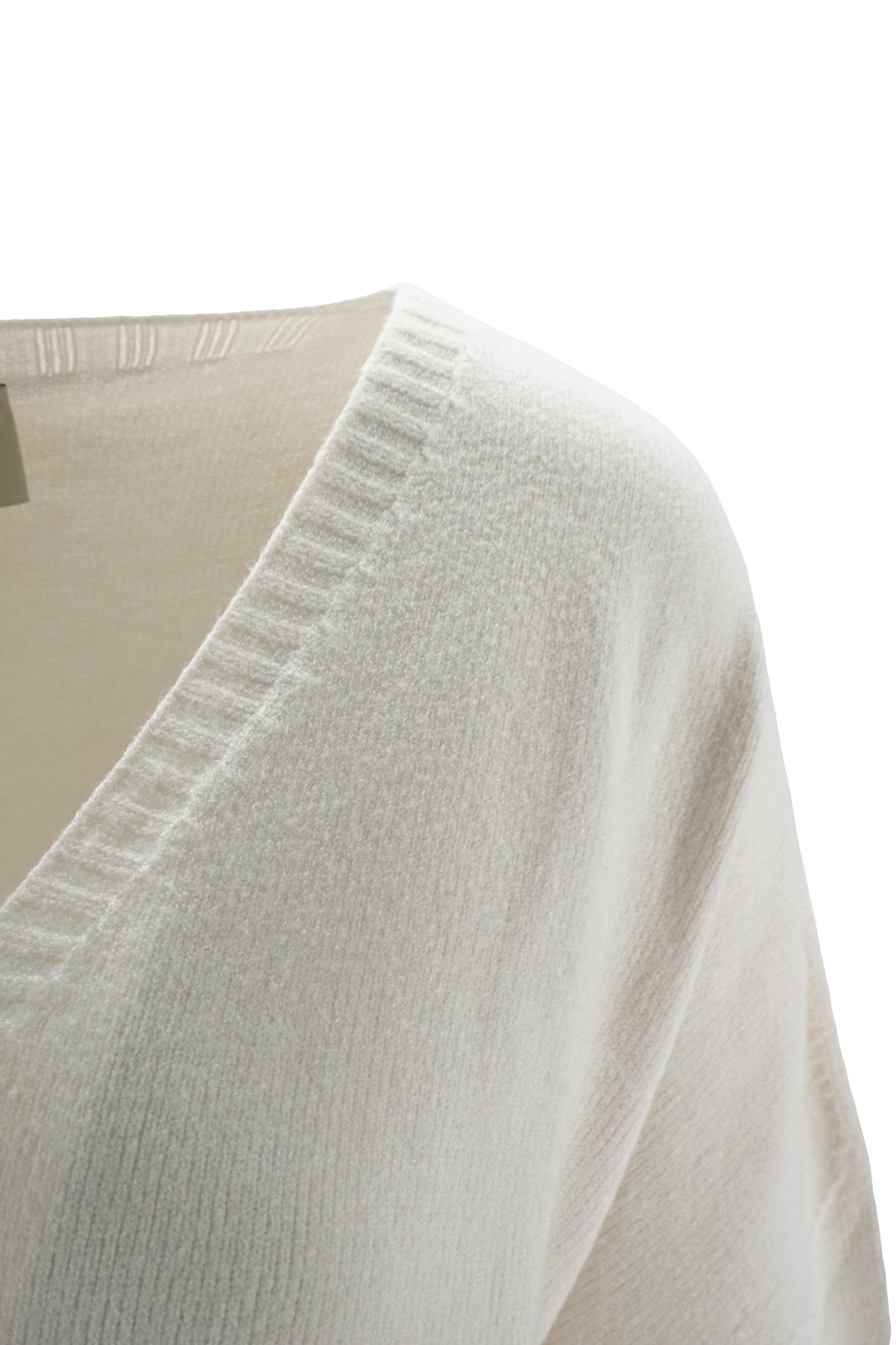 Maglia con Scollo a V / Bianco - Ideal Moda