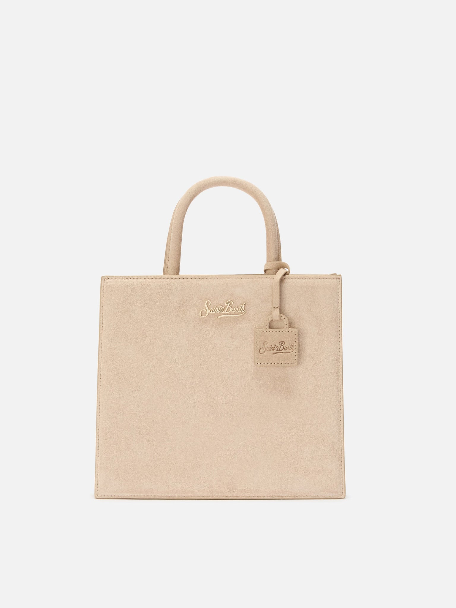 Borsa a Mano Midi in Pelle / Beige