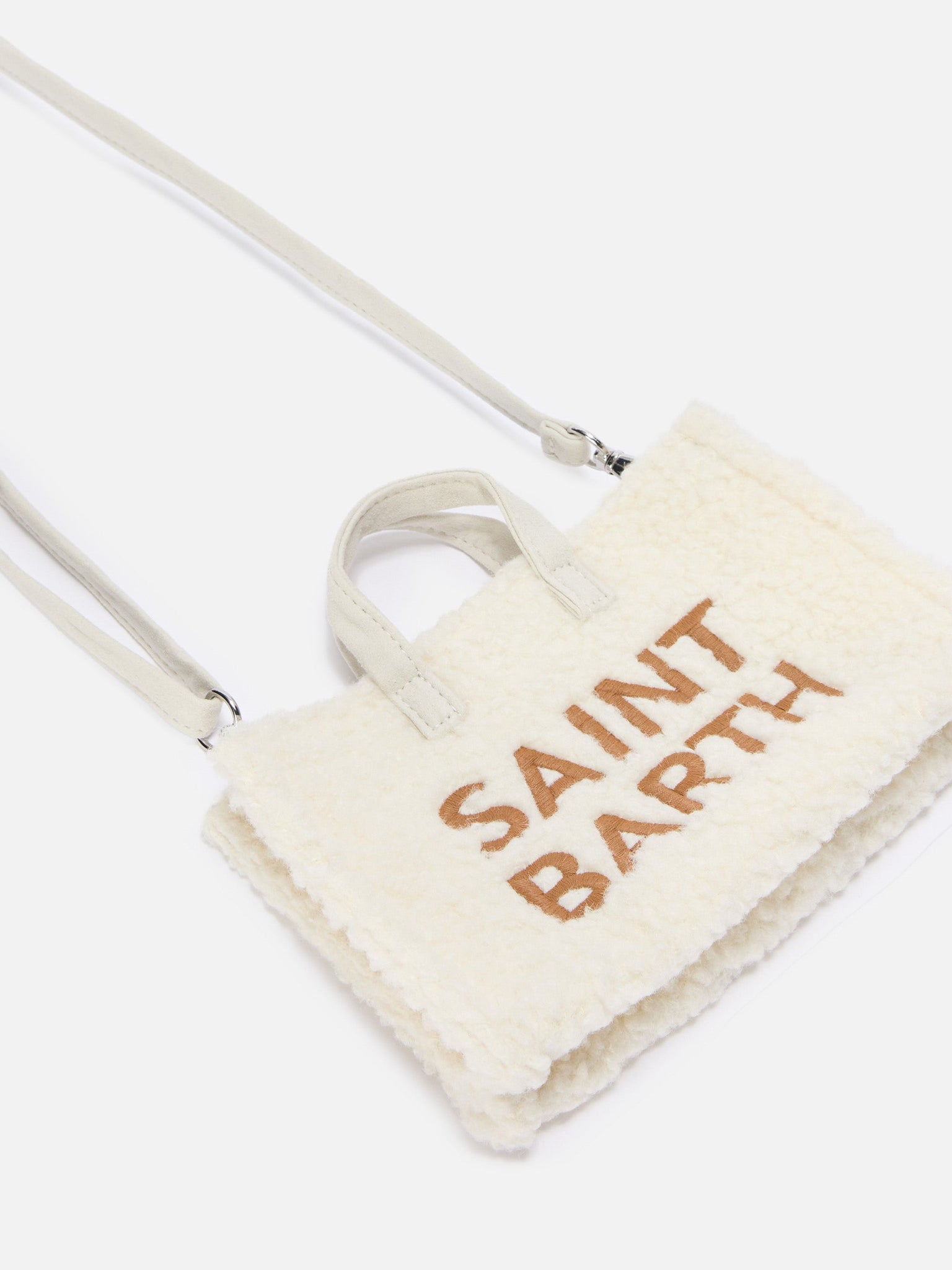 Mini Borsa Porta Telefono con Logo / Bianco