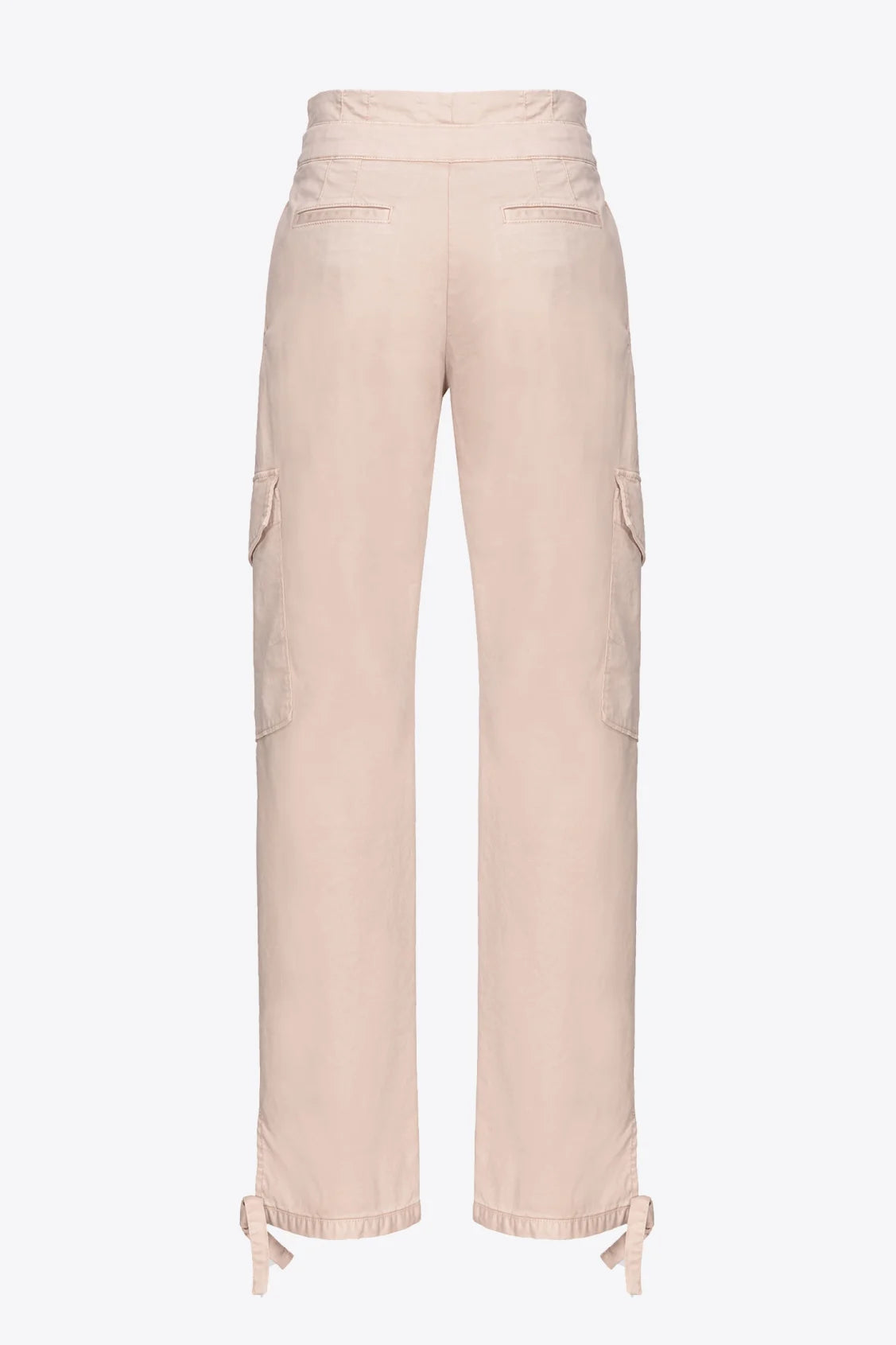 Pantalone Cargo in Raso Stretch / Rosa - Ideal Moda