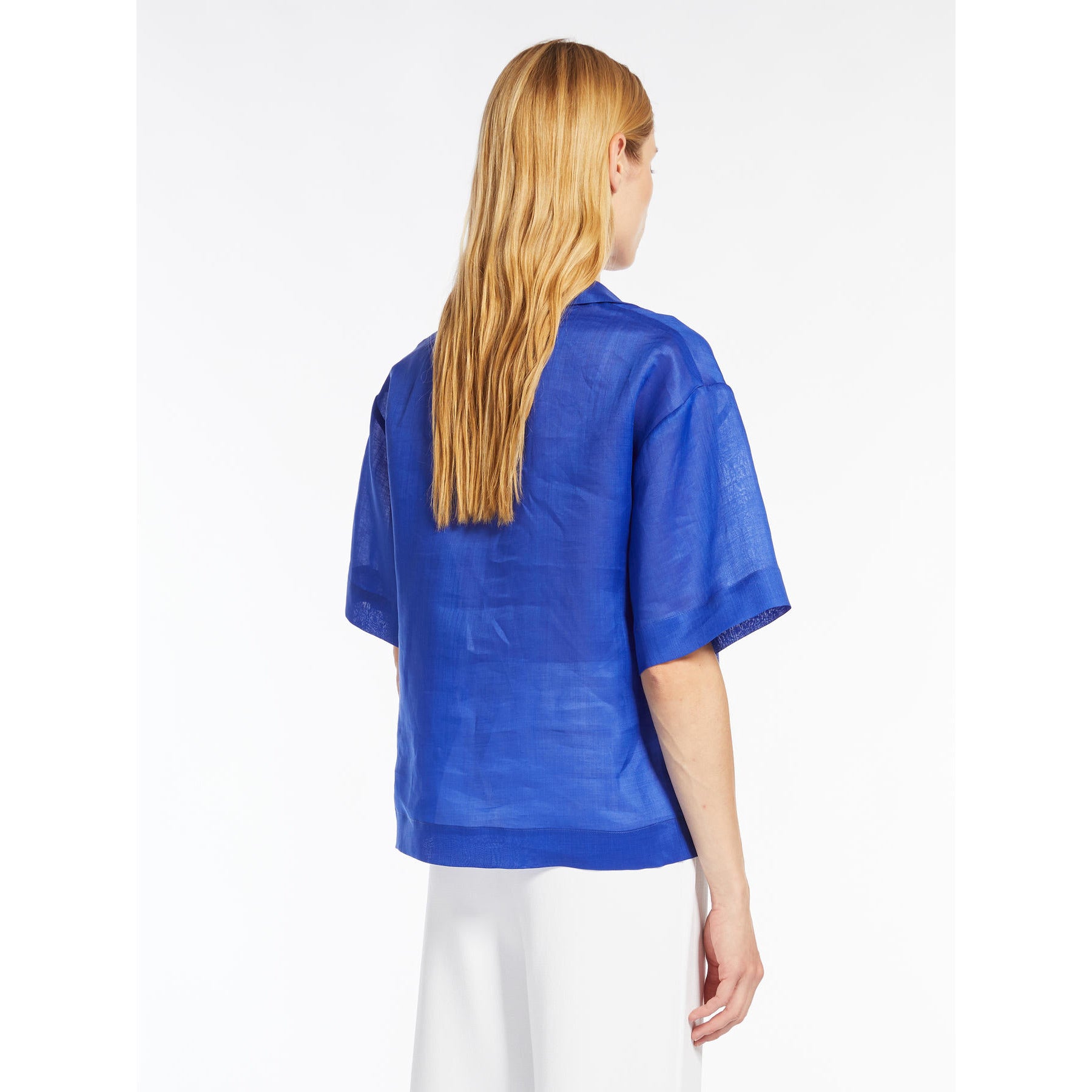 T-Shirt Polo in Garza / Bluette - Ideal Moda