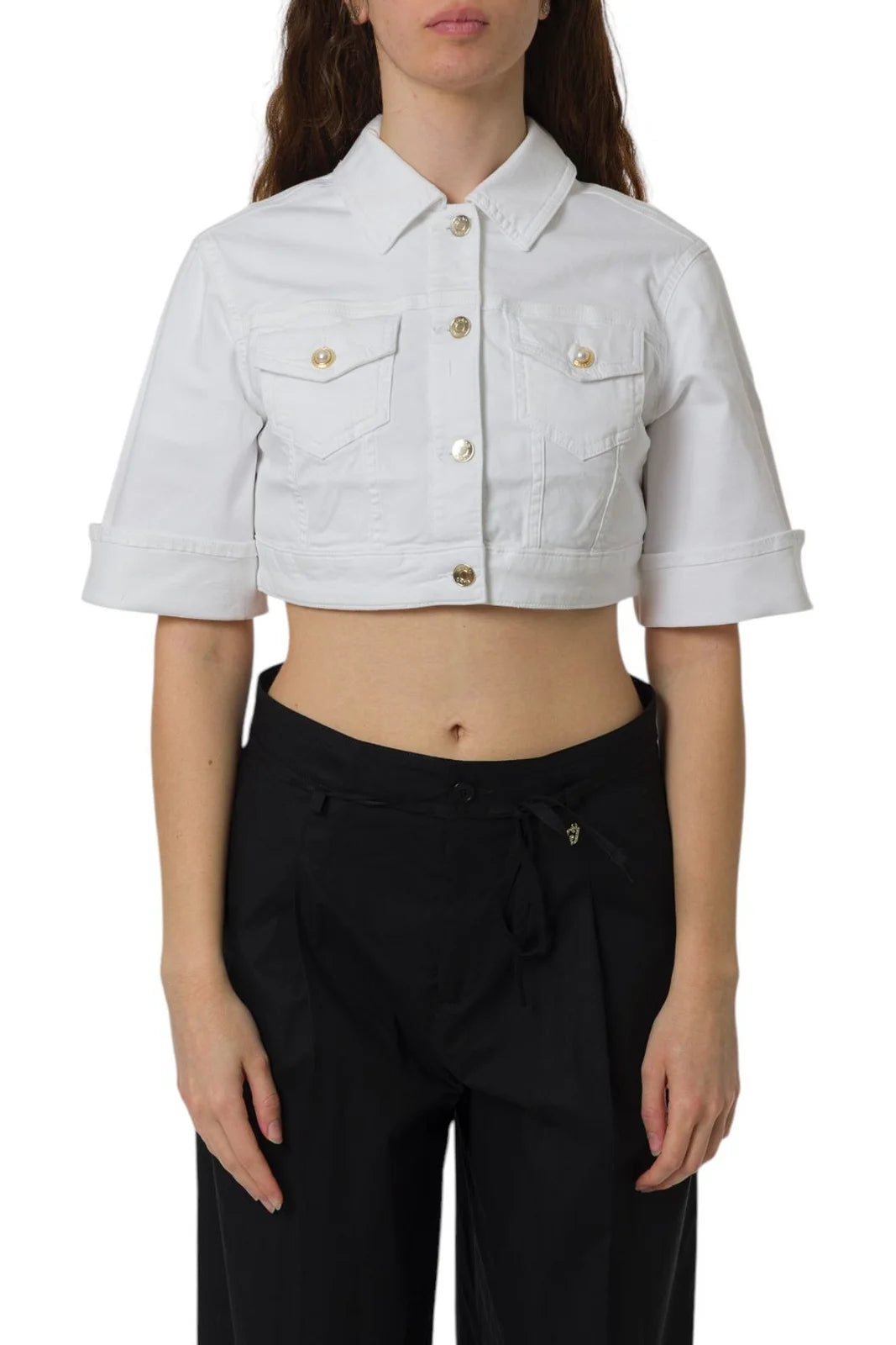 Gubbino Corto in Denim / Bianco - Ideal Moda