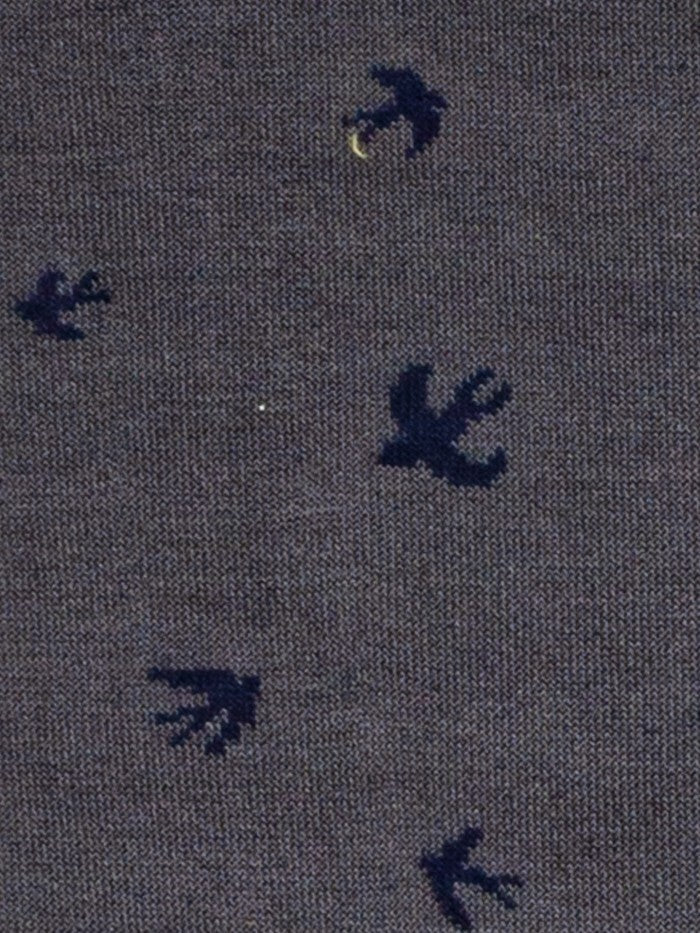 Calza Lunga con Fantasia / Grigio - Ideal Moda