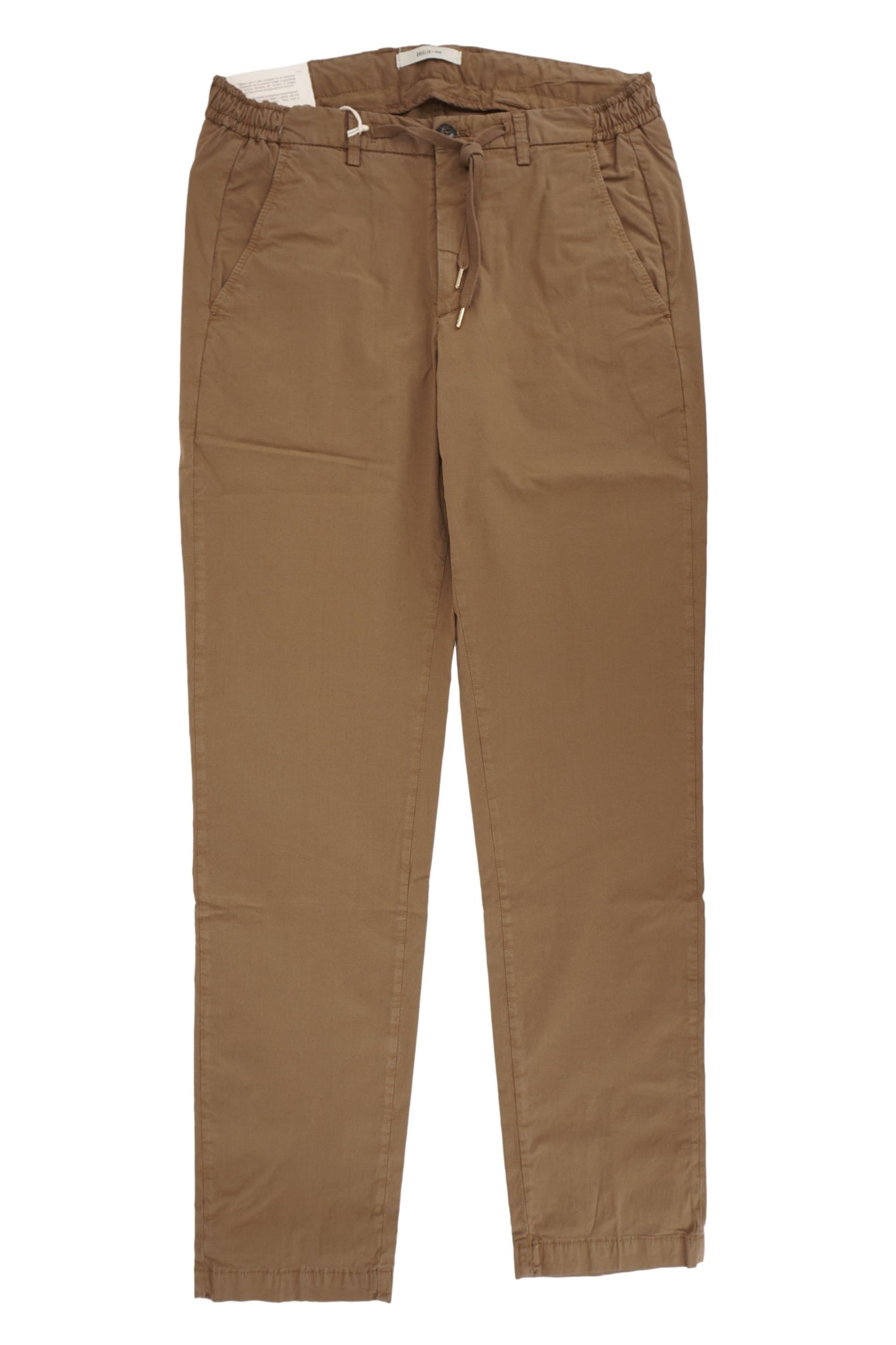 Pantalone in Popeline di Cotone / Marrone - Ideal Moda