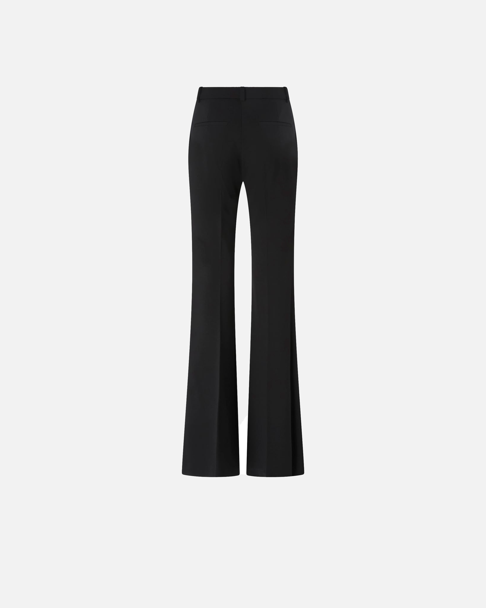 Pantaloni Flare-Fit in Punto Stoffa / Nero - Ideal Moda