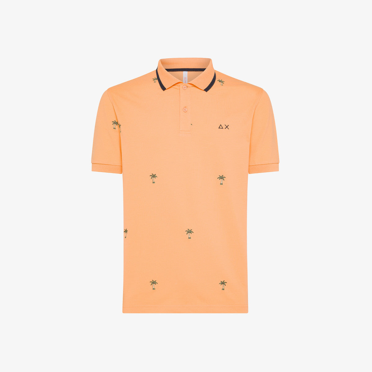 Polo con Ricami All Over / Arancione - Ideal Moda