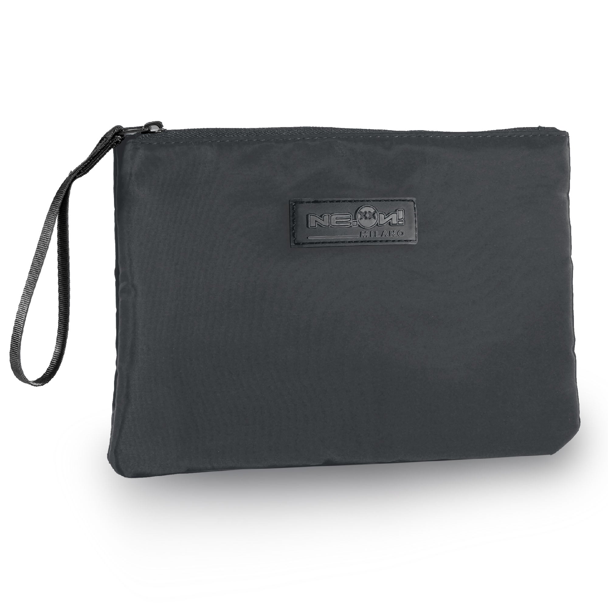 Busta Piatta con Logo / Nero - Ideal Moda