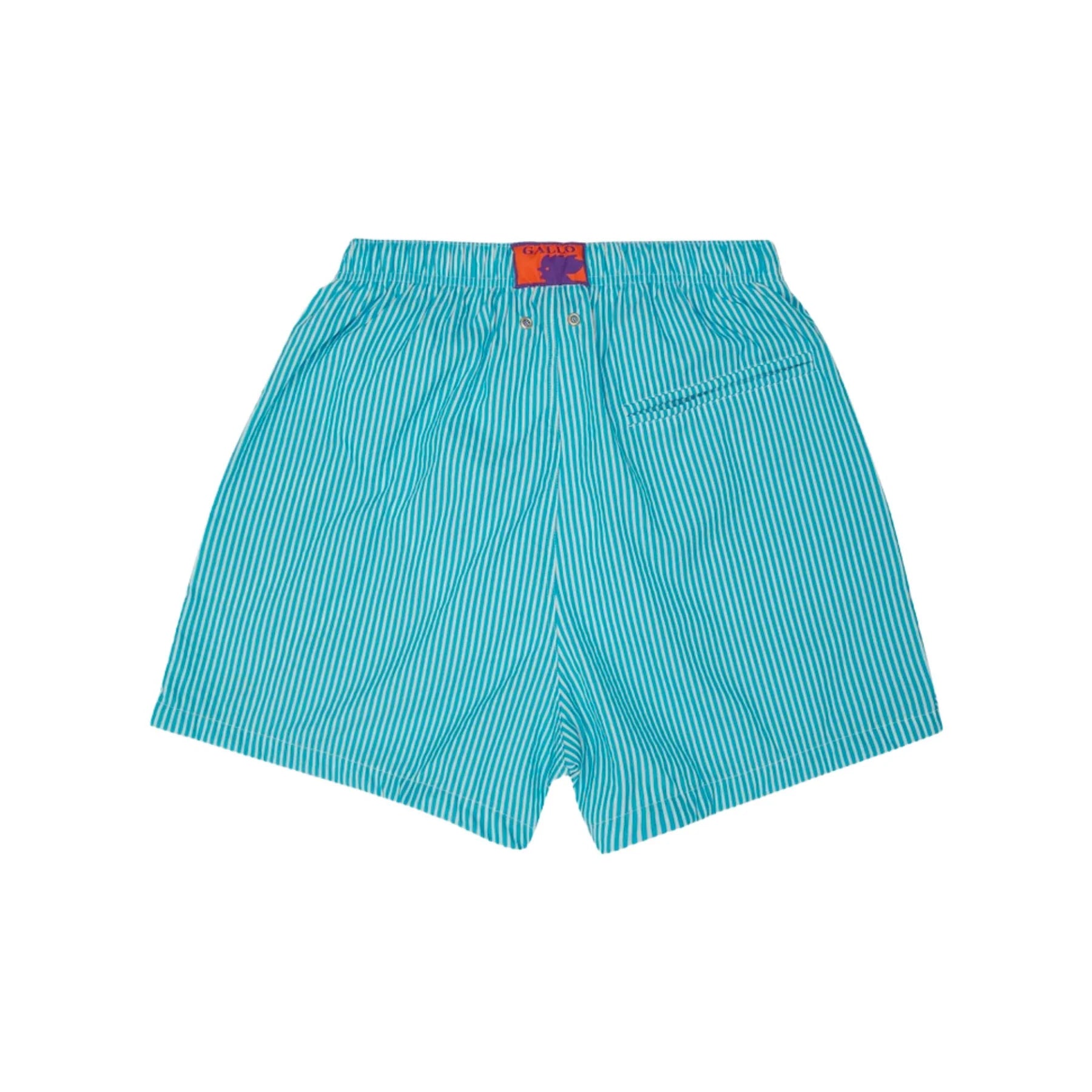 Costume da Mare con Fantasia Gallo / Celeste - Ideal Moda