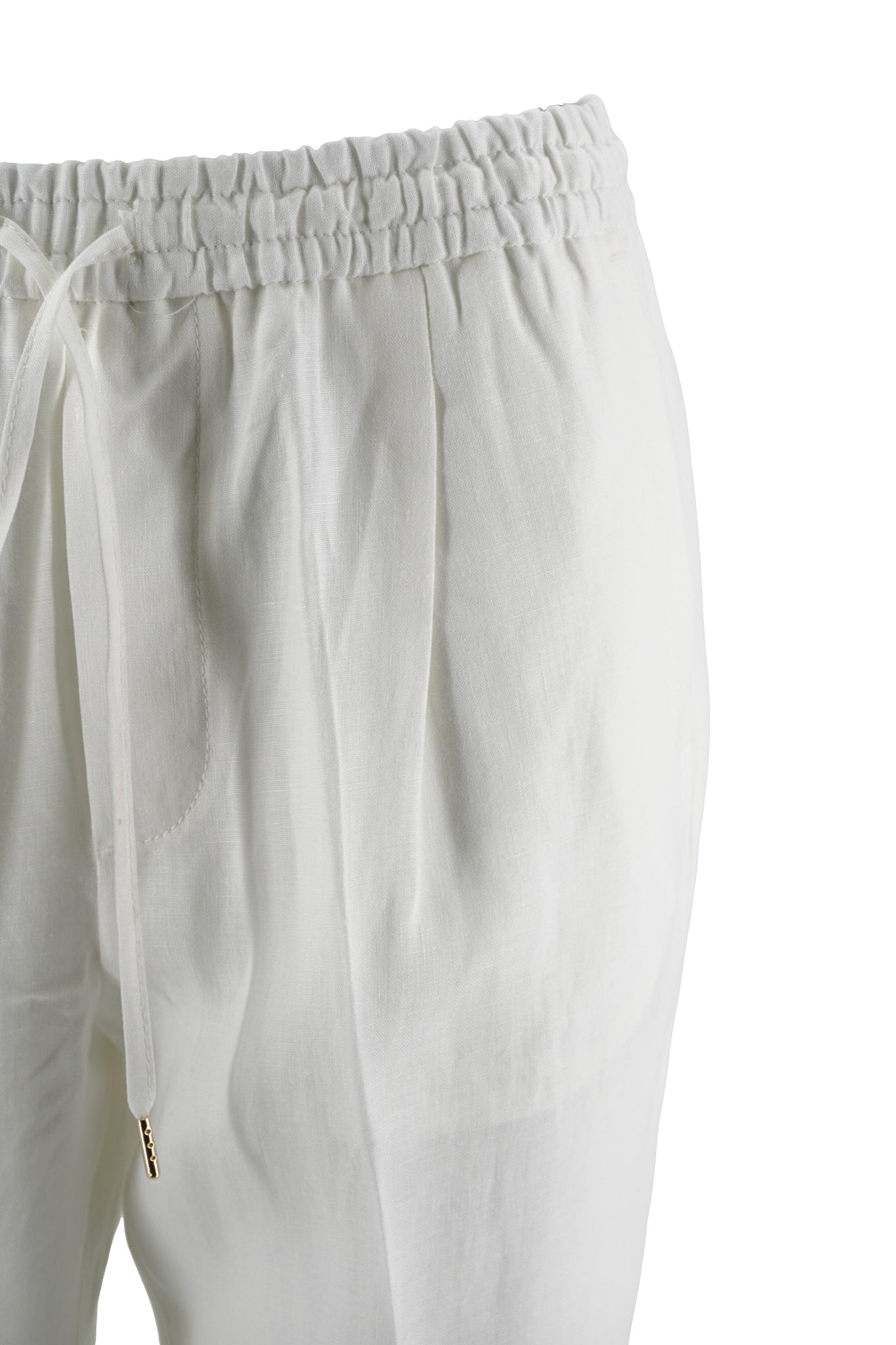 Pantalone Wimbledon in Lino / Bianco - Ideal Moda