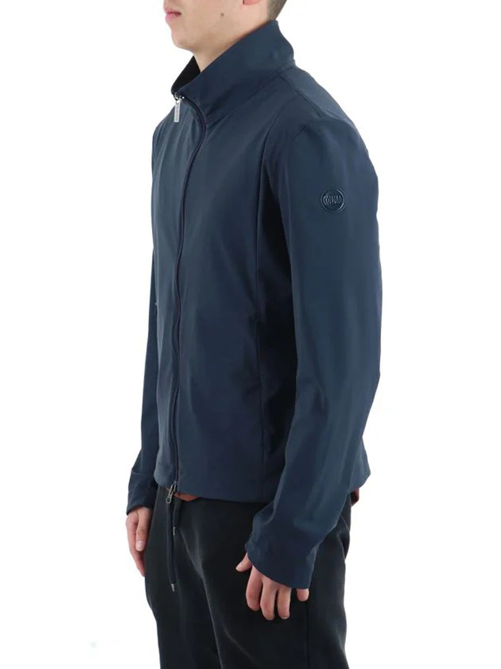 Giubbino Senza Cappuccio con Logo / Blu - Ideal Moda
