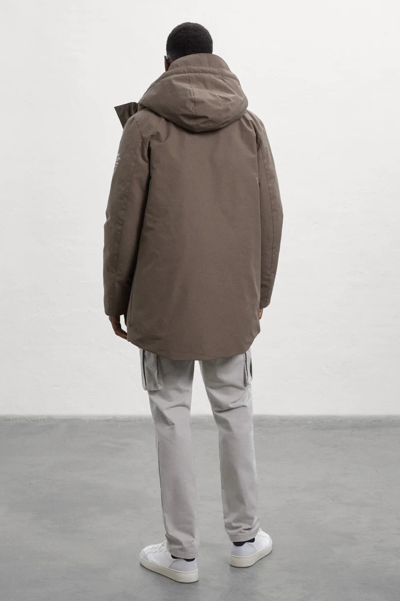 Giubbino Modello Parka / Marrone - Ideal Moda