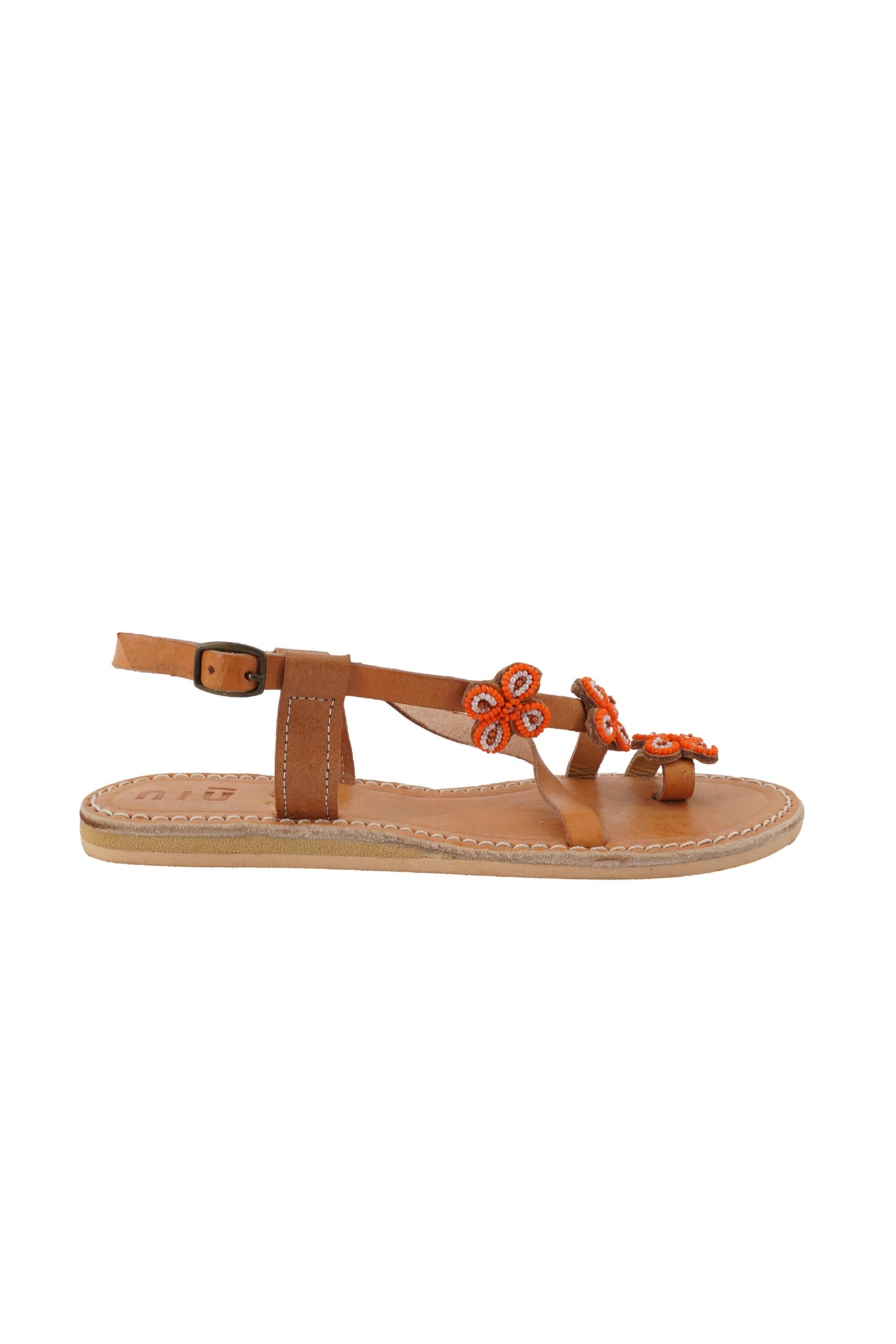 Sandalo con Dettaglio Applicazioni / Beige - Ideal Moda