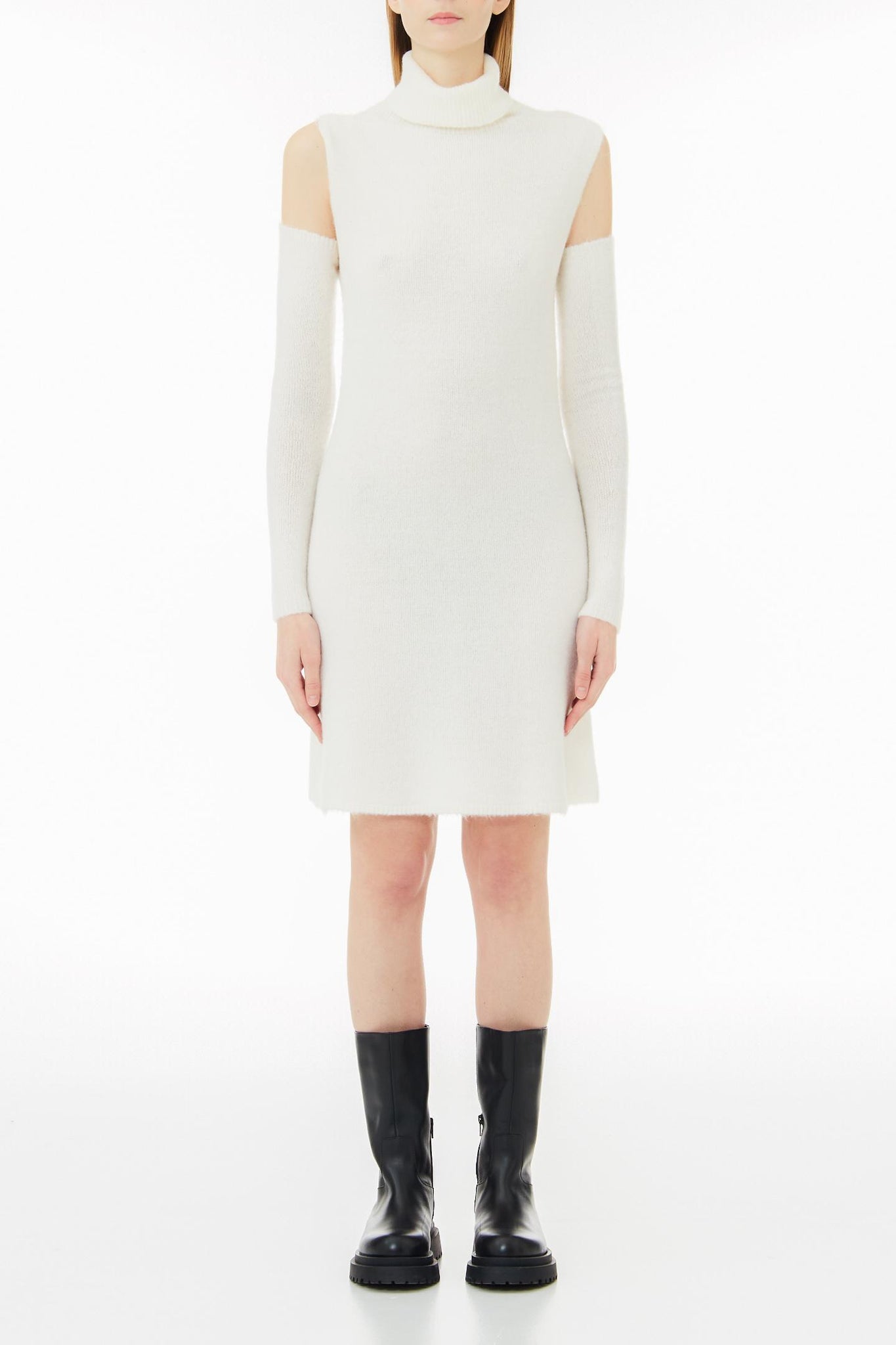 Abito in Maglia / Bianco - Ideal Moda
