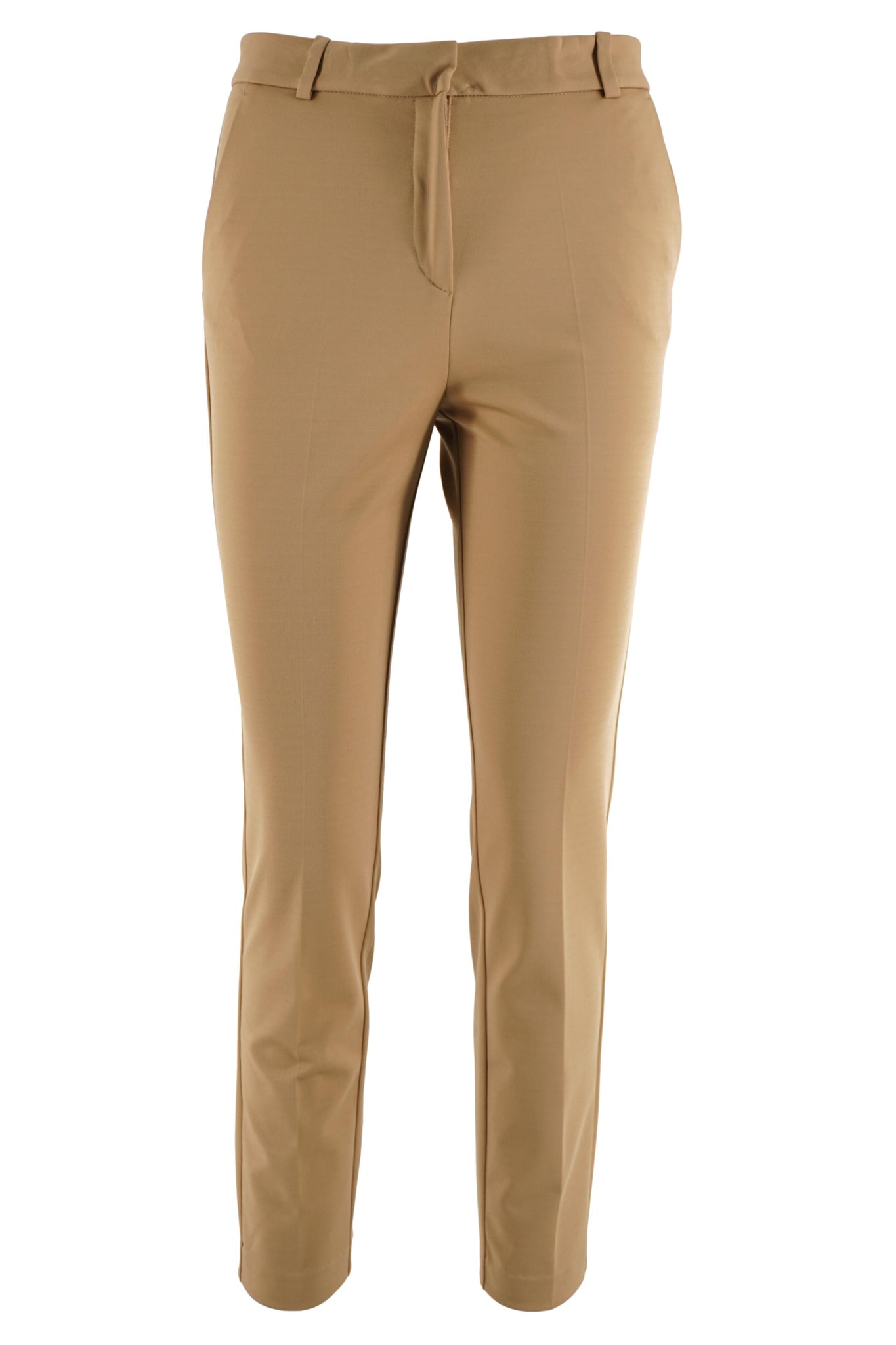 Pantalone Chino in Punto Milano / Beige - Ideal Moda