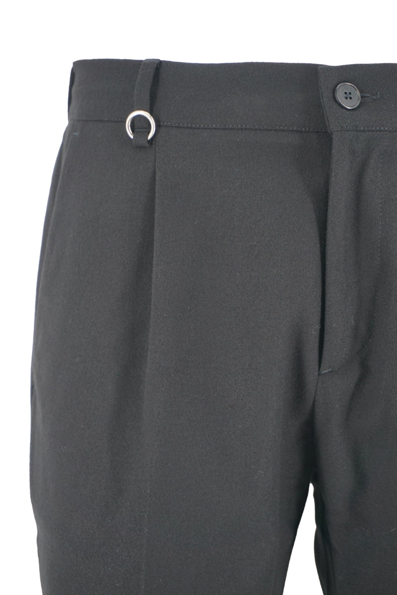 Pantalone in Cotone Modello Charles / Nero - Ideal Moda