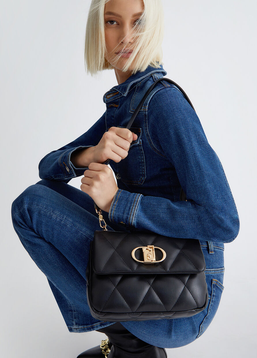 Borsa a Tracolla Ecosostenibile / Nero - Ideal Moda