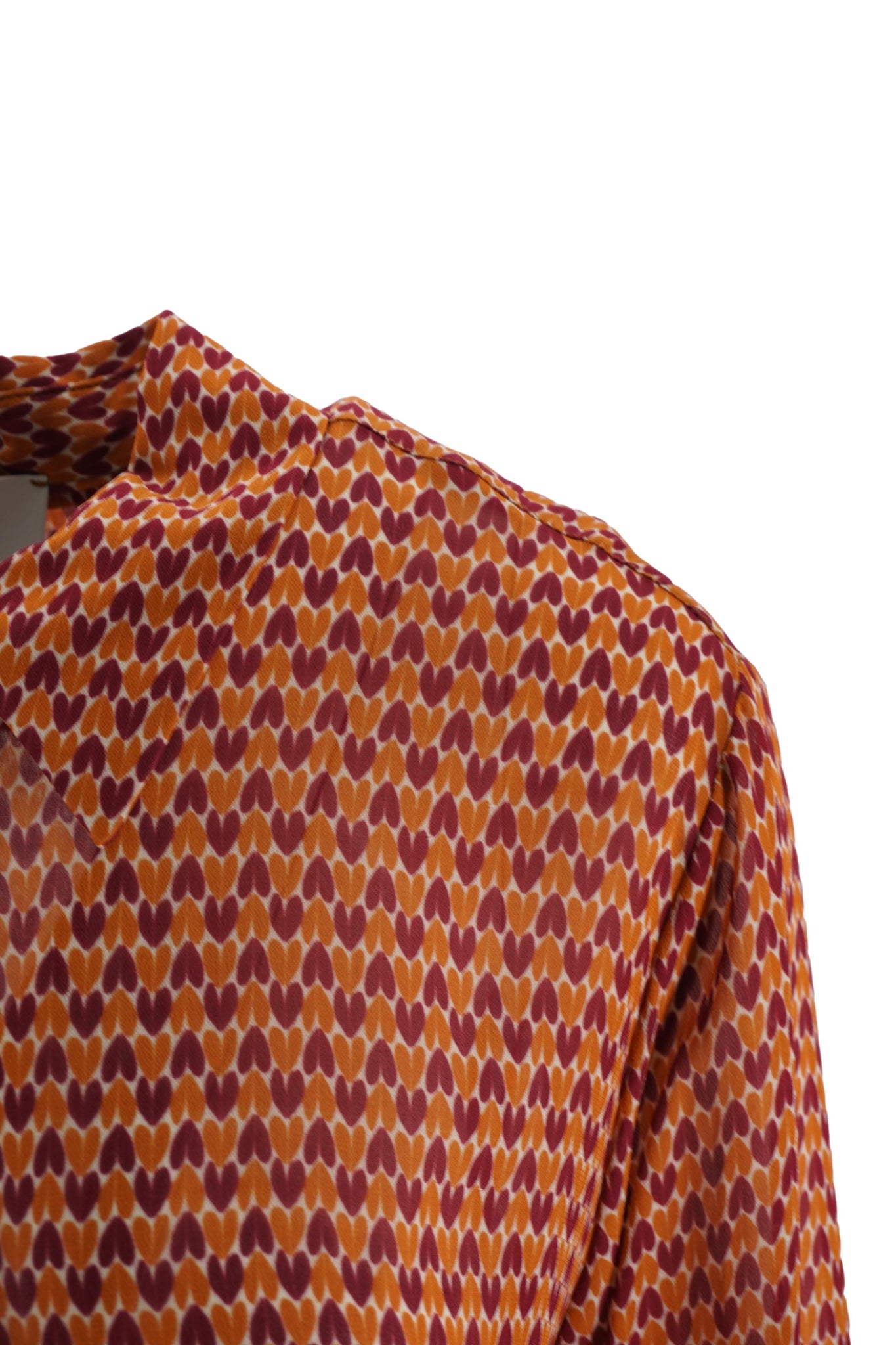 Camicia in Viscosa con Fantasia / Bordeaux - Ideal Moda