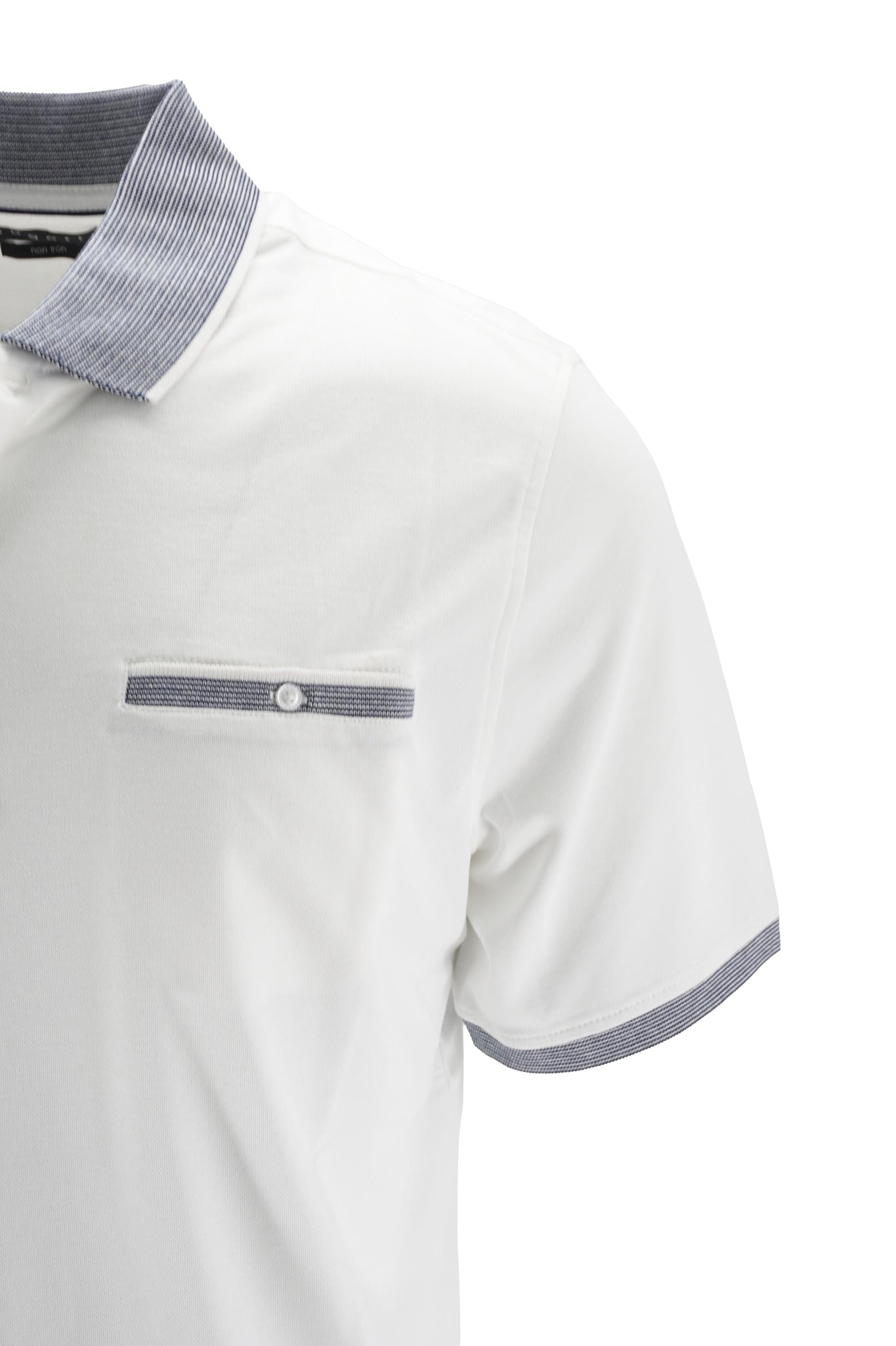 Polo in Cotone con Taschino / Bianco - Ideal Moda