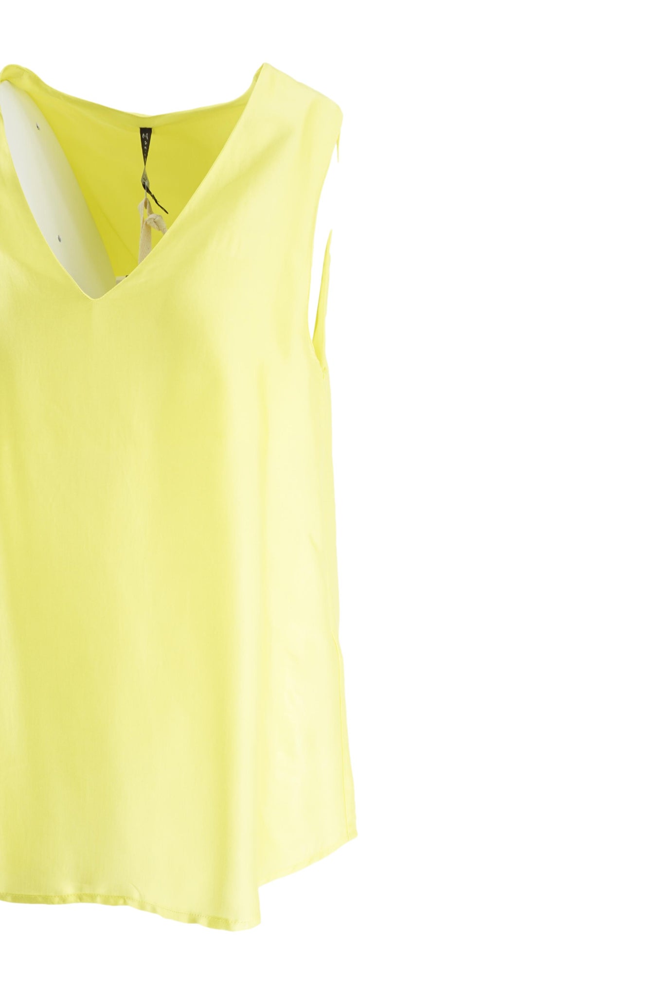 Top in Viscosa con Scollo a V / Giallo - Ideal Moda