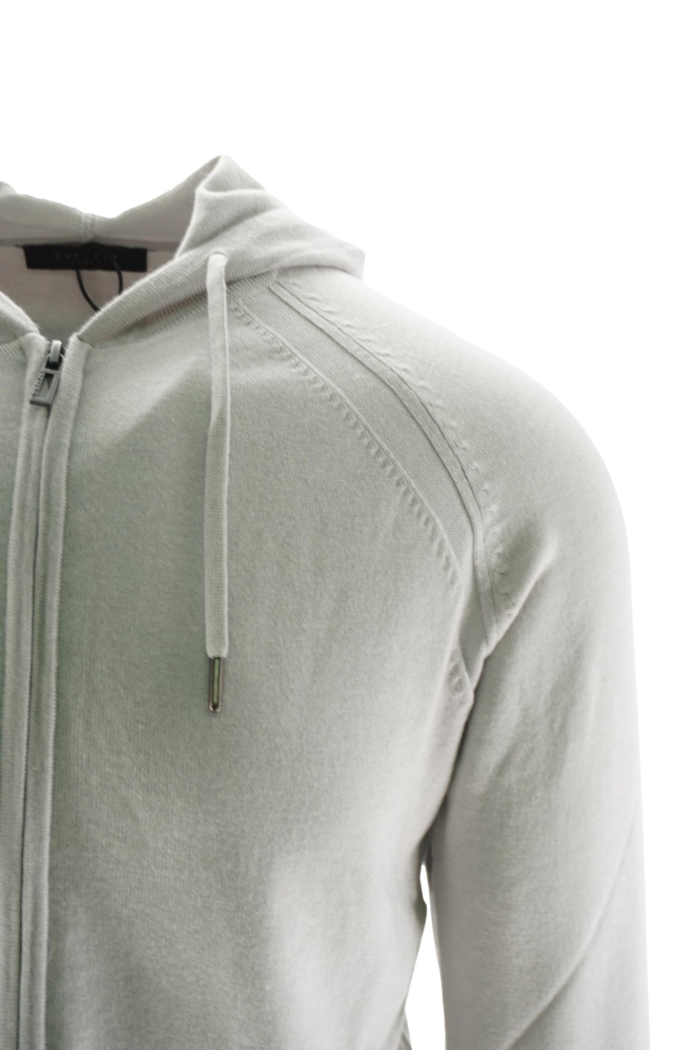 Maglia con Zip e Cappuccio / Grigio