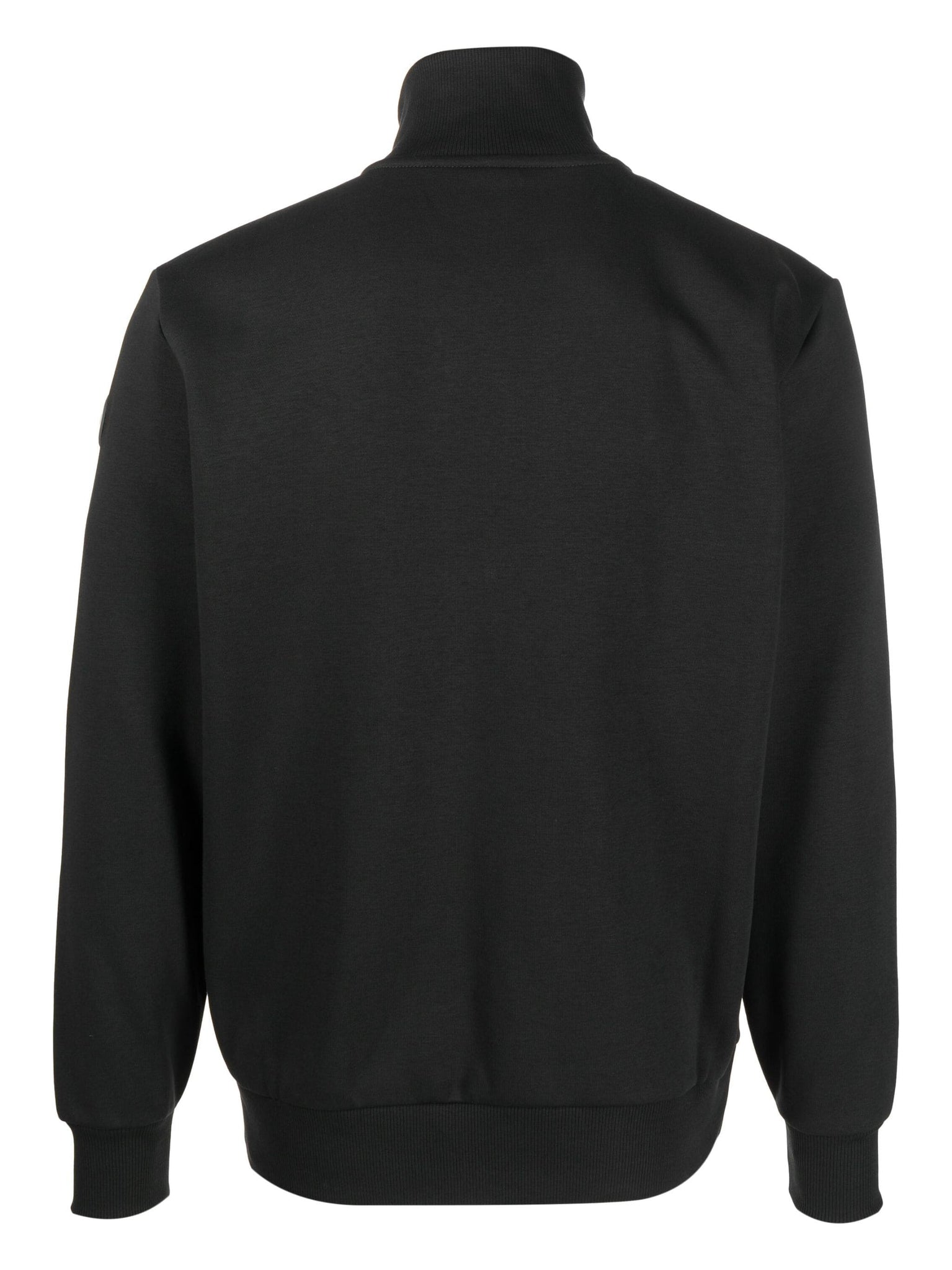 Felpa con Zip a Collo Alto / Nero - Ideal Moda